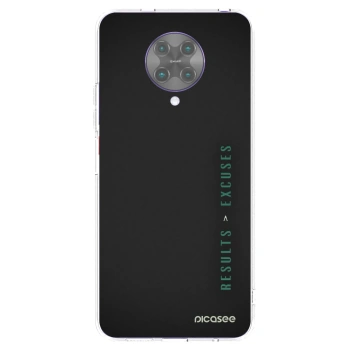 Picasee silikonowe przeźroczyste etui na Xiaomi Poco F2 Pro - Results x Excuses