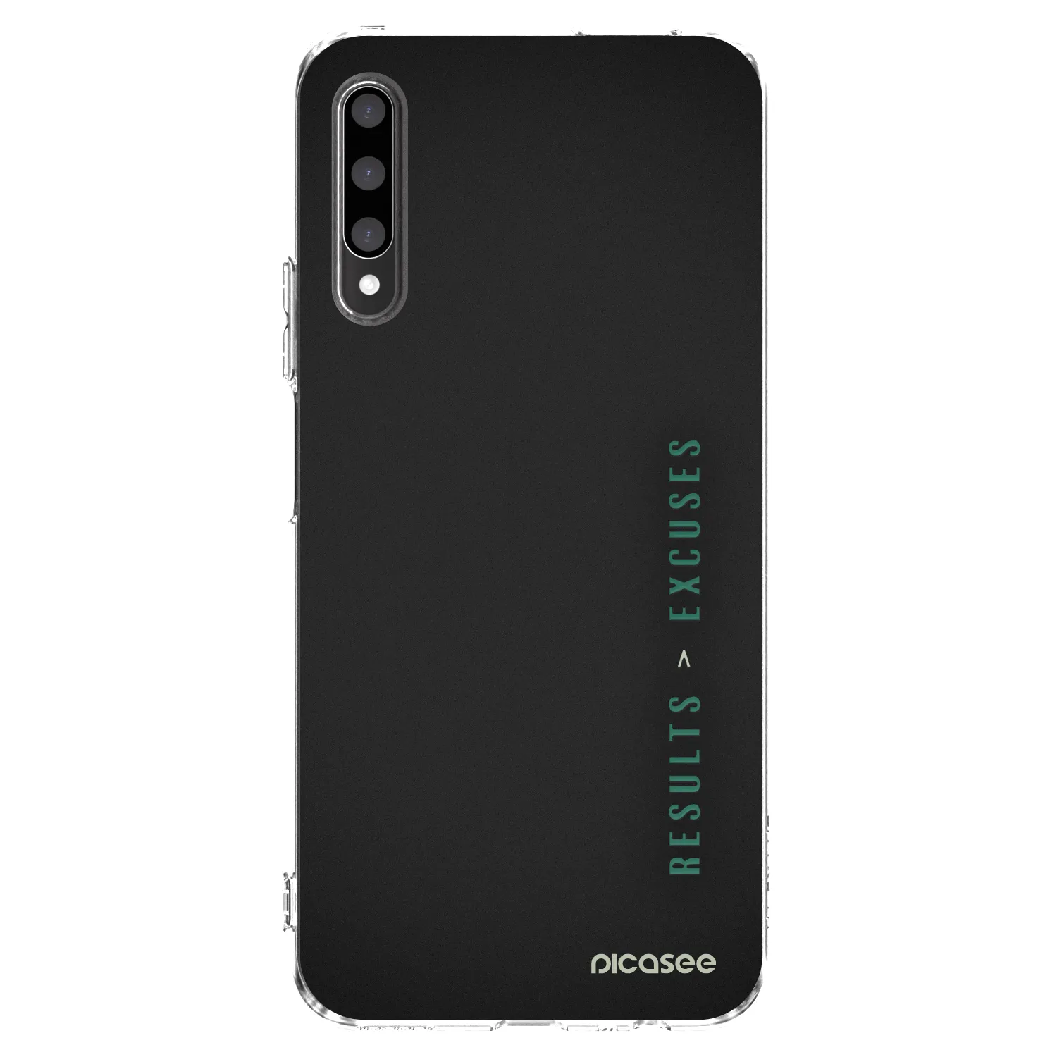 Picasee silikonowe przeźroczyste etui na Honor 9X Pro - Results x Excuses