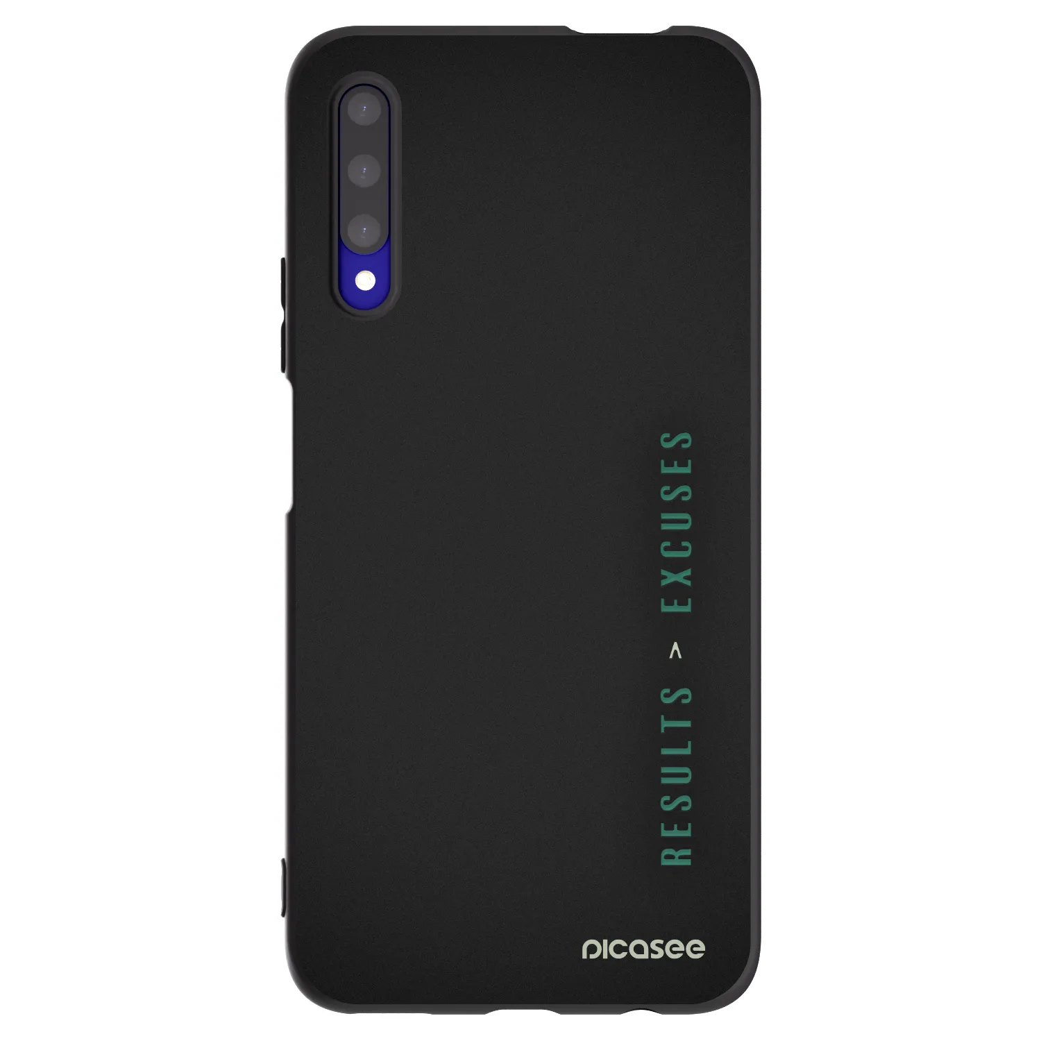 Picasee silikonowe czarne etui na Honor 9X Pro - Results x Excuses