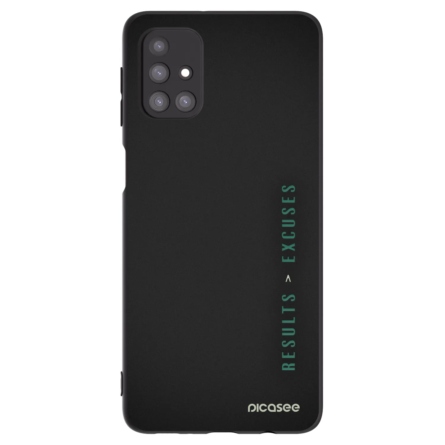 Picasee silikonowe czarne etui na Samsung Galaxy M31s - Results x Excuses