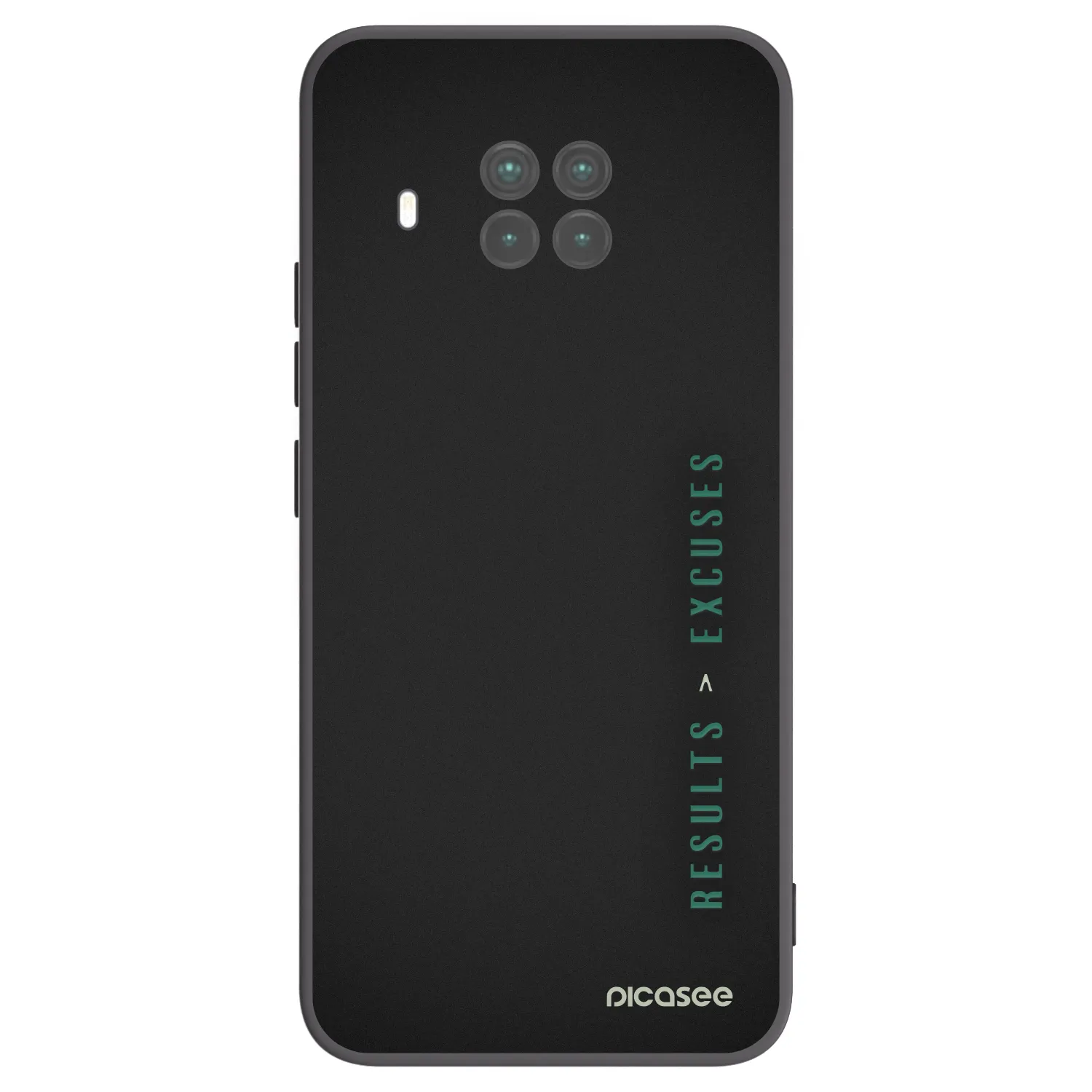 Picasee silikonowe czarne etui na Xiaomi Mi 10T Lite - Results x Excuses