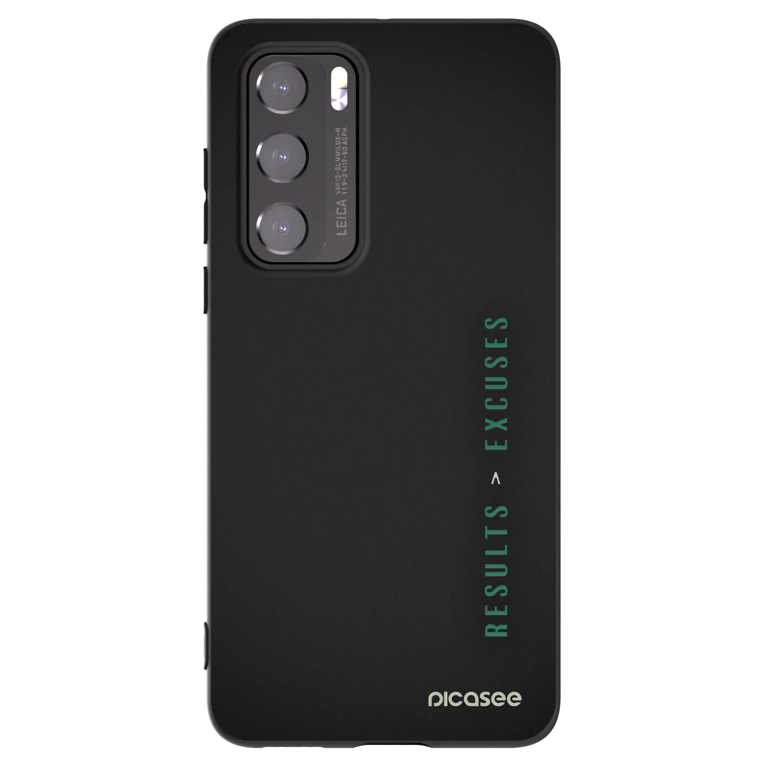 Picasee silikonowe czarne etui na Huawei P40 - Results x Excuses