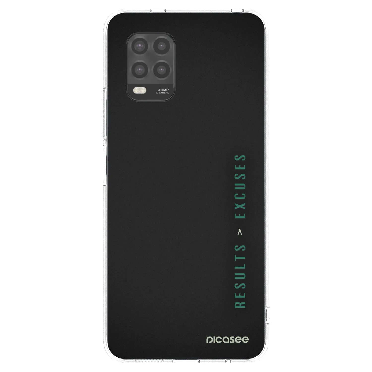 Picasee silikonowe przeźroczyste etui na Xiaomi Mi 10 Lite - Results x Excuses