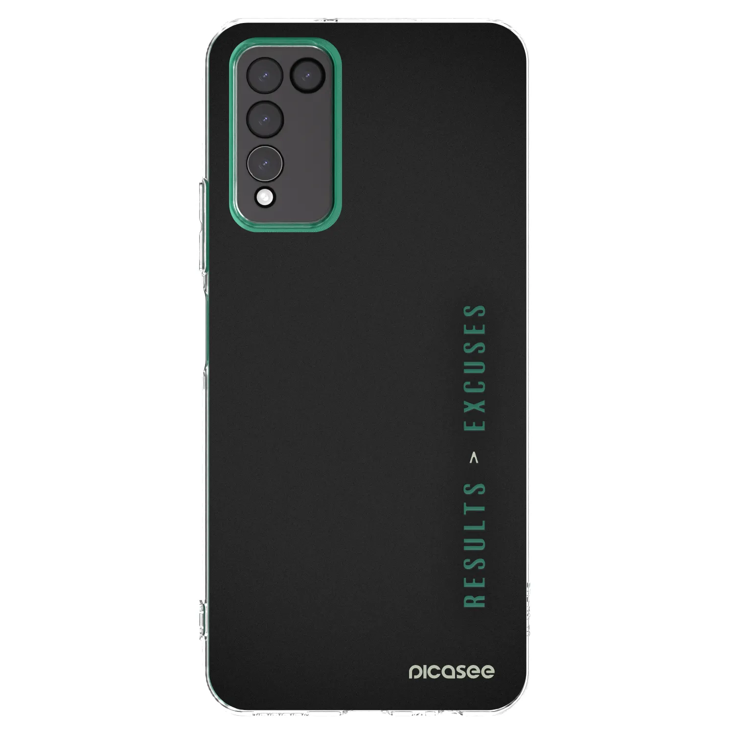 Picasee silikonowe przeźroczyste etui na Honor 10X Lite - Results x Excuses