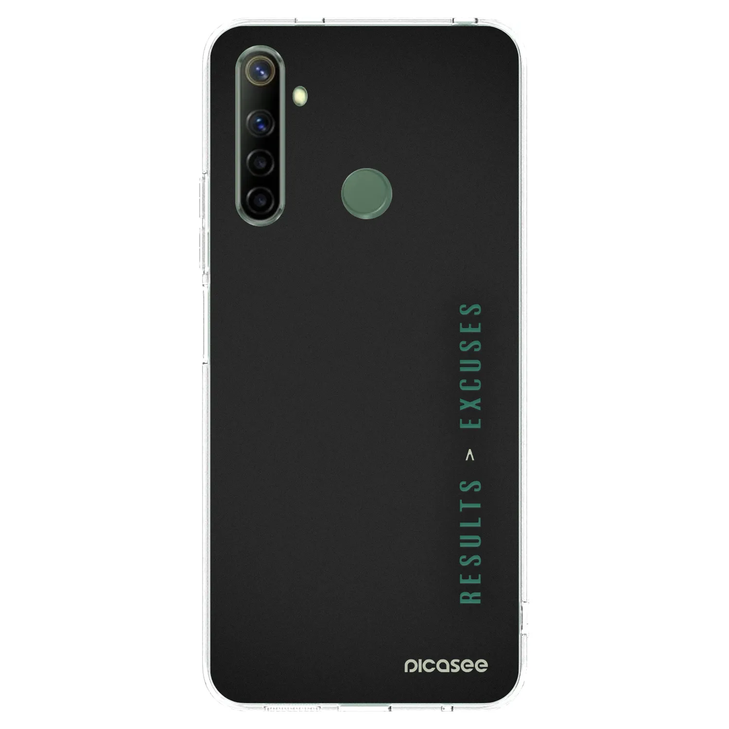 Picasee silikonowe przeźroczyste etui na Realme 6i - Results x Excuses