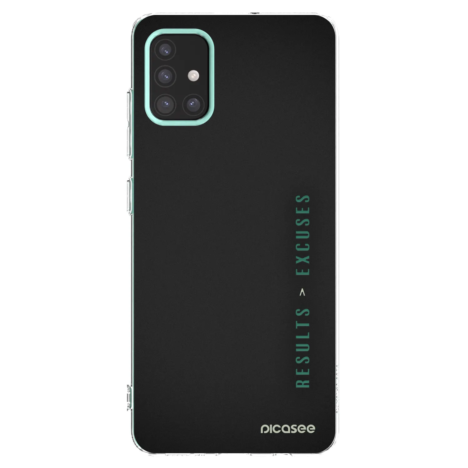 Picasee silikonowe przeźroczyste etui na Samsung Galaxy M31s - Results x Excuses