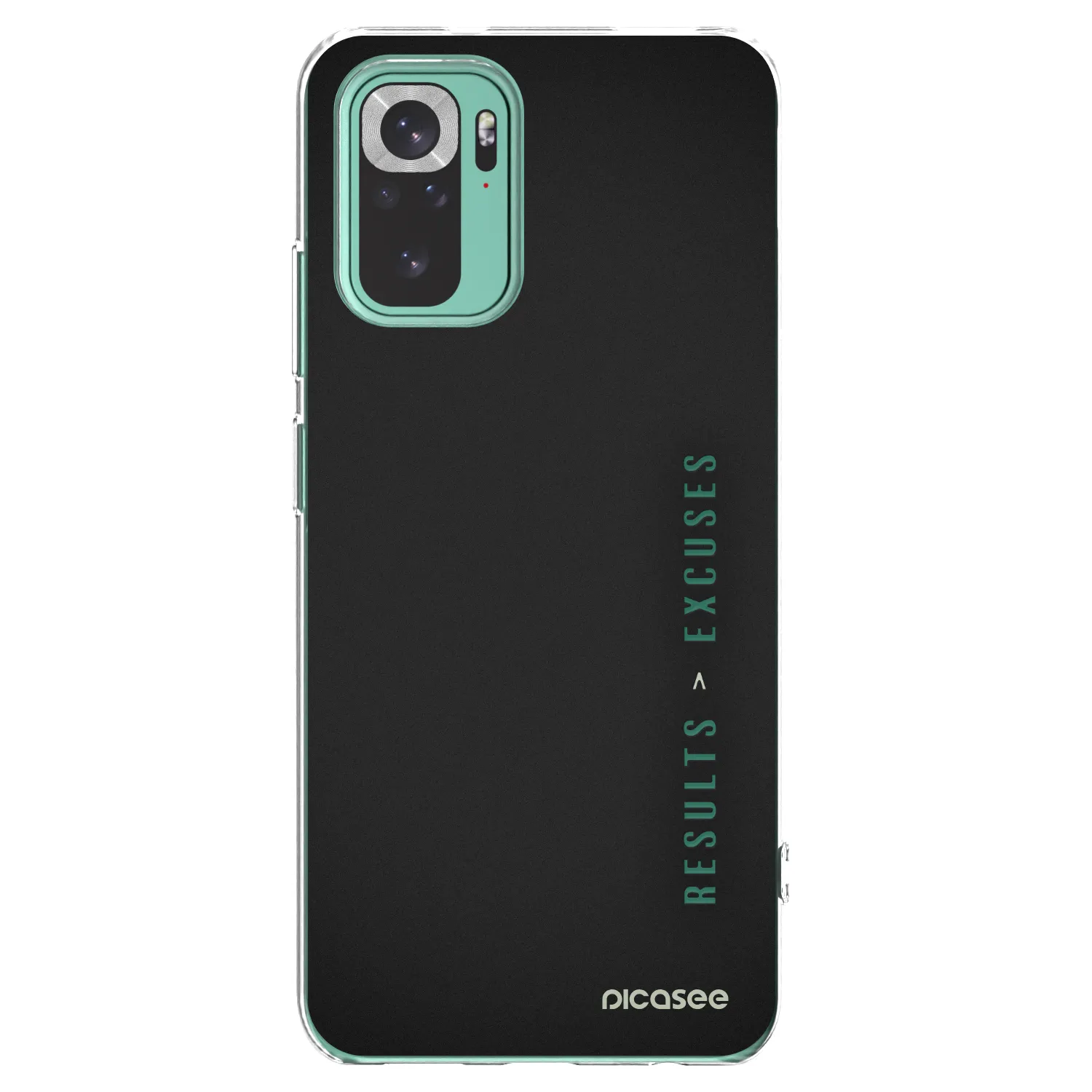 Picasee silikonowe przeźroczyste etui na Xiaomi Redmi Note 10 Pro - Results x Excuses