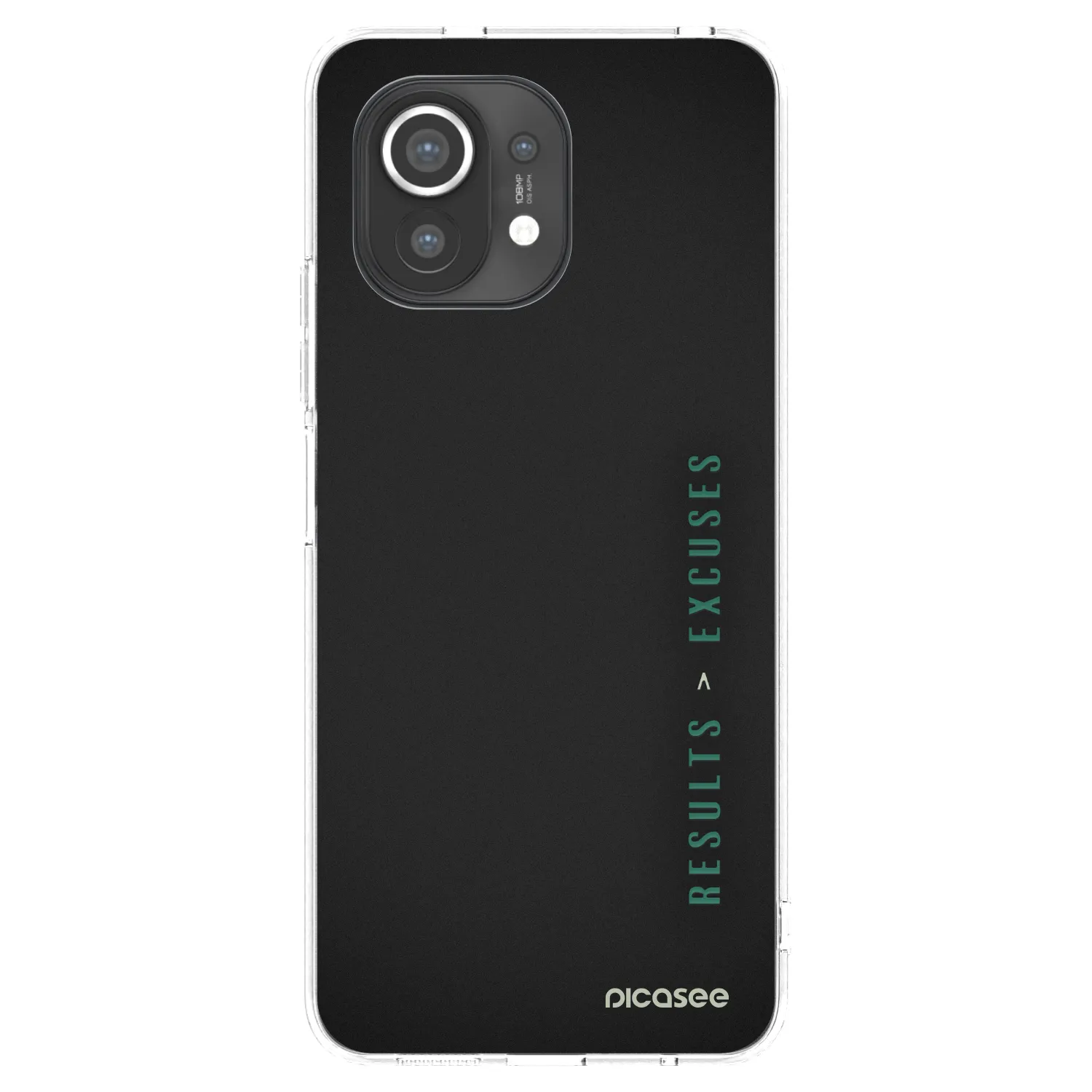 Picasee silikonowe przeźroczyste etui na Xiaomi Mi 11 - Results x Excuses