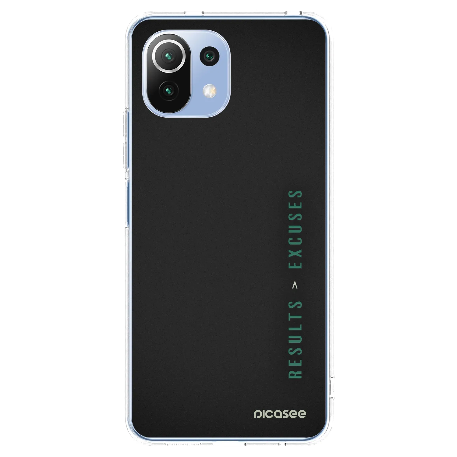 Picasee silikonowe przeźroczyste etui na Xiaomi Mi 11 Lite - Results x Excuses