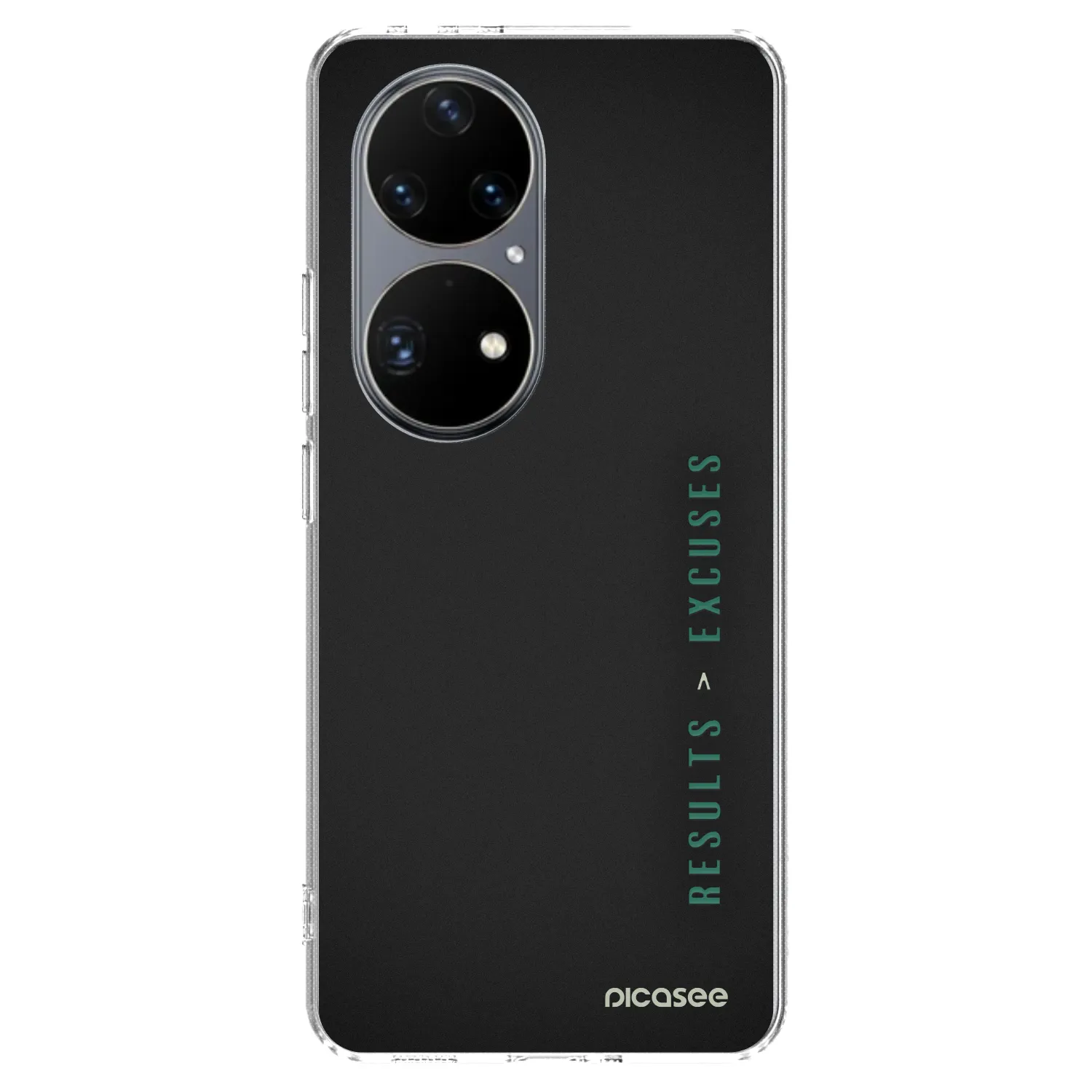 Picasee silikonowe przeźroczyste etui na Huawei P50 - Results x Excuses