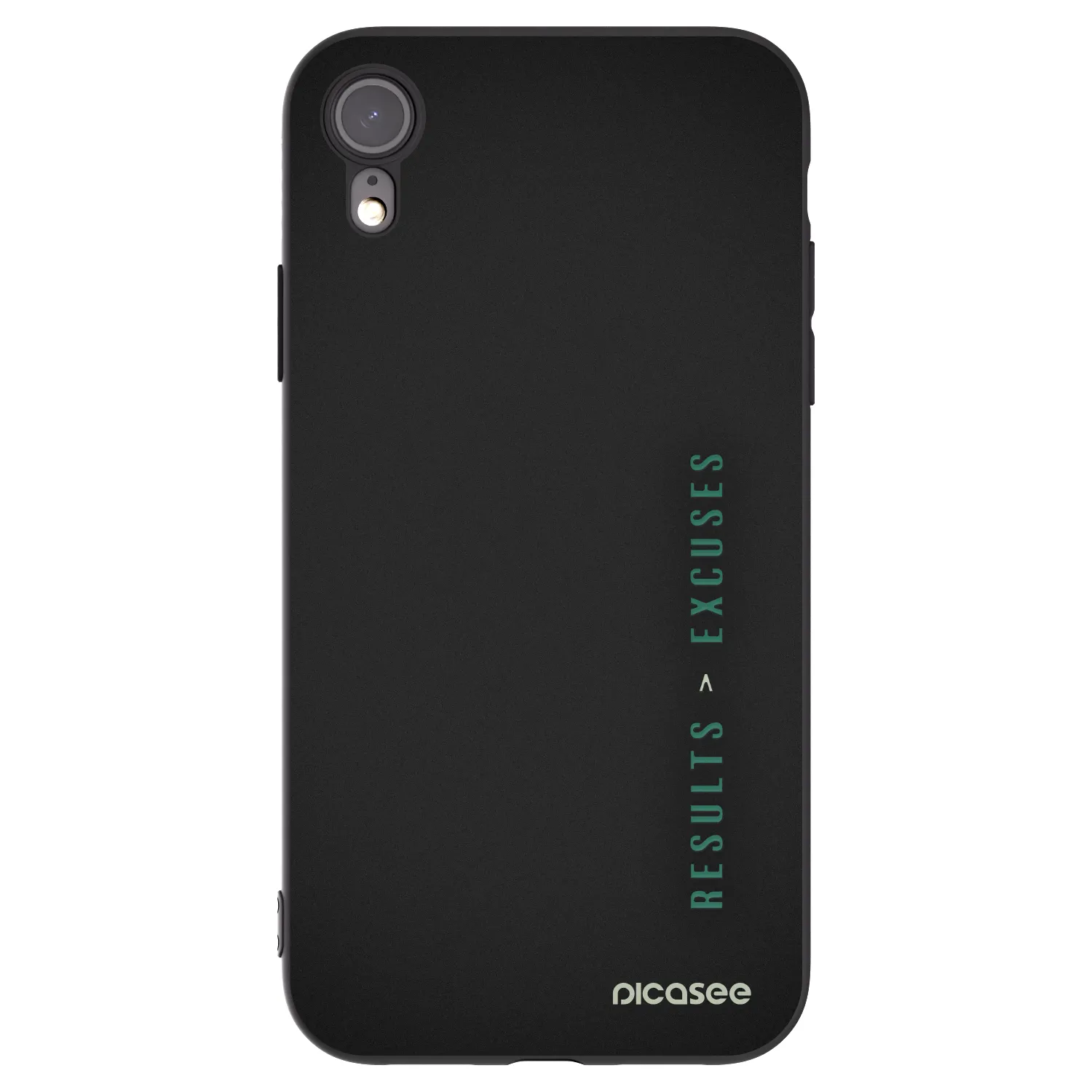 Picasee silikonowe czarne etui na Apple iPhone 6 Plus/6S Plus - Results x Excuses