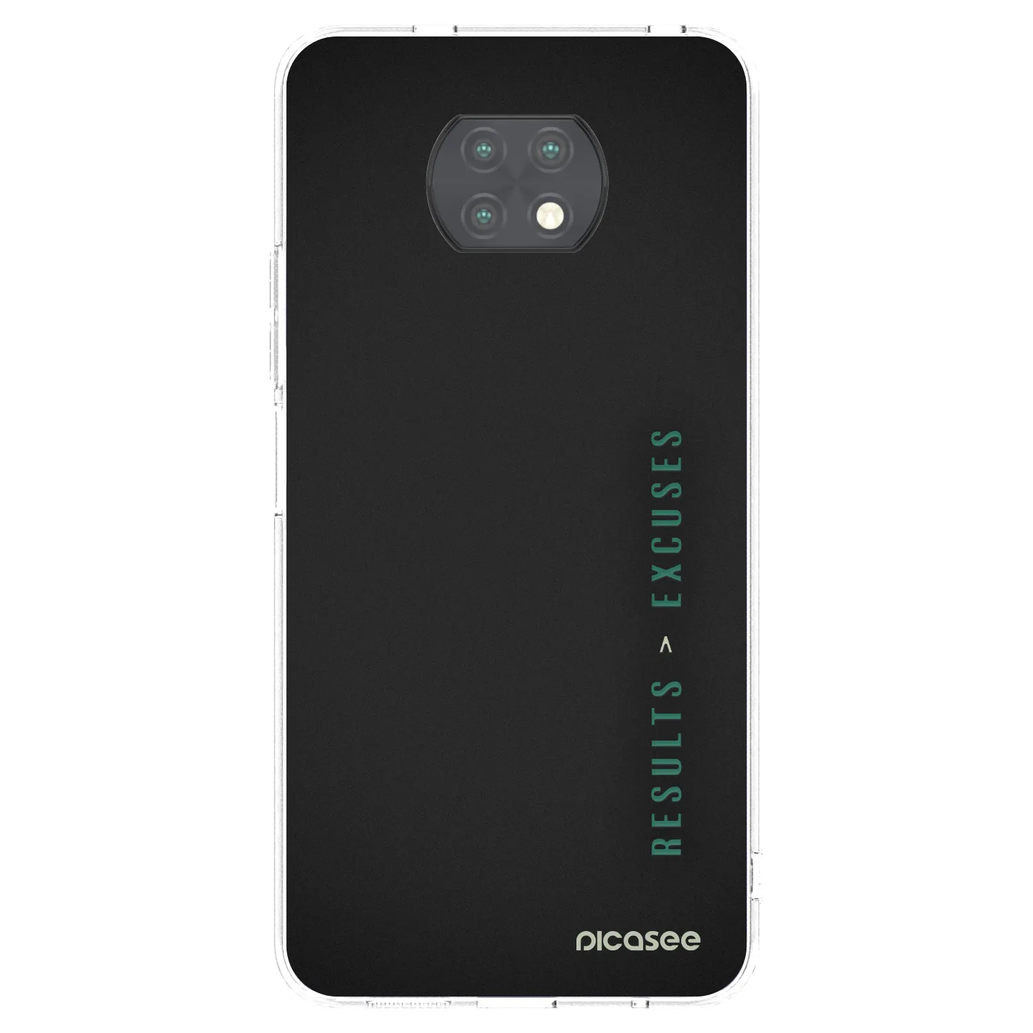 Picasee silikonowe przeźroczyste etui na Xiaomi Redmi Note 9T - Results x Excuses
