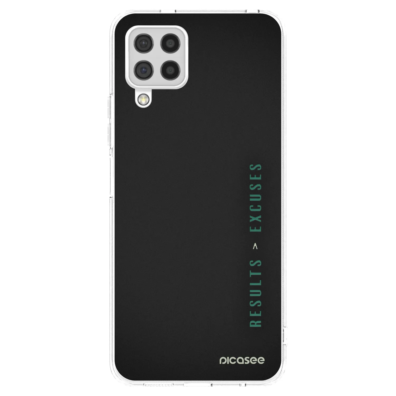 Picasee silikonowe przeźroczyste etui na Samsung Galaxy A22 A225F 4G - Results x Excuses