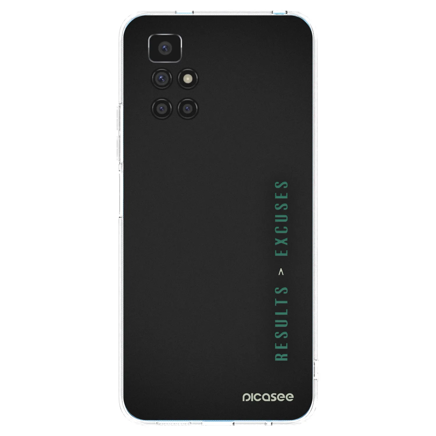 Picasee silikonowe przeźroczyste etui na Xiaomi Redmi 10 - Results x Excuses