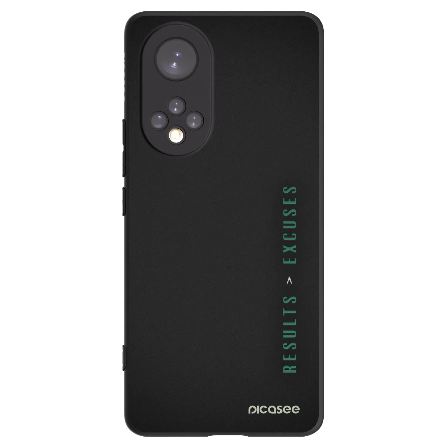 Picasee silikonowe czarne etui na Honor 50 5G - Results x Excuses