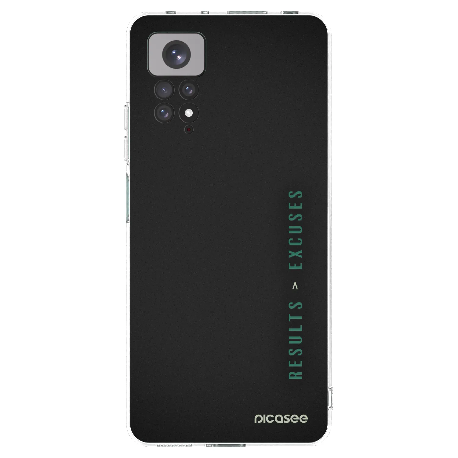 Picasee silikonowe przeźroczyste etui na Xiaomi Redmi Note 11S 4G - Results x Excuses