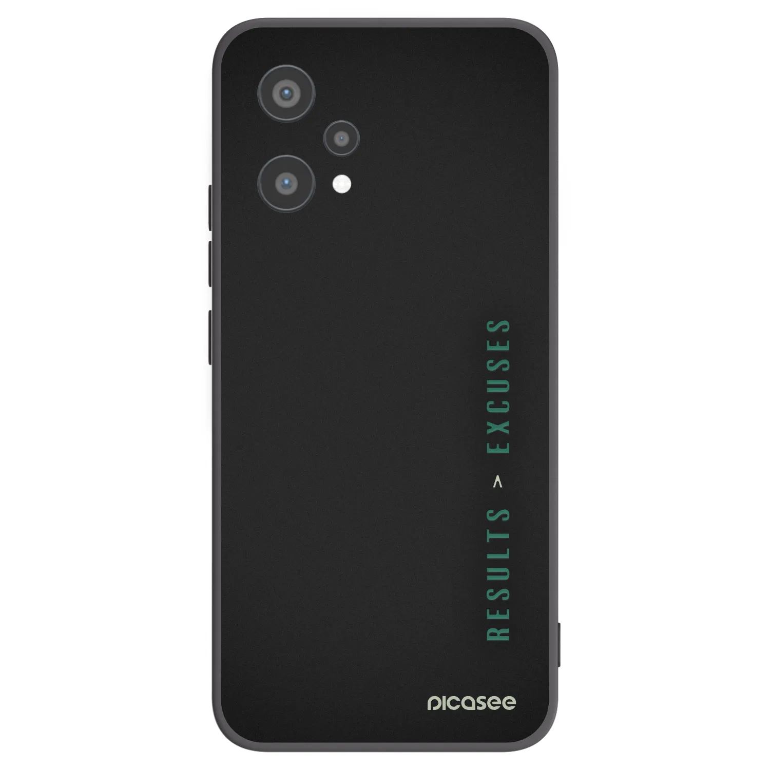 Picasee silikonowe czarne etui na Realme 9 Pro 5G - Results x Excuses