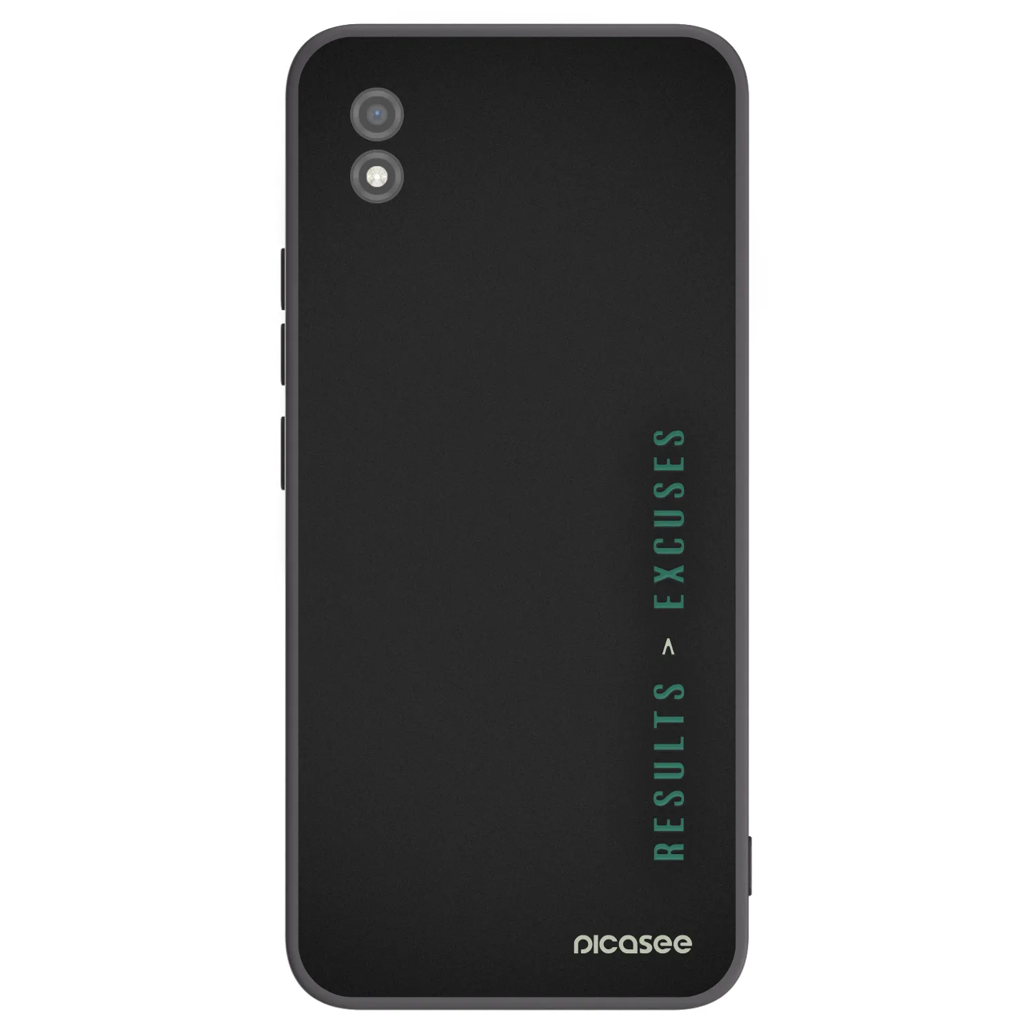 Picasee silikonowe czarne etui na Realme C11 (2021) - Results x Excuses