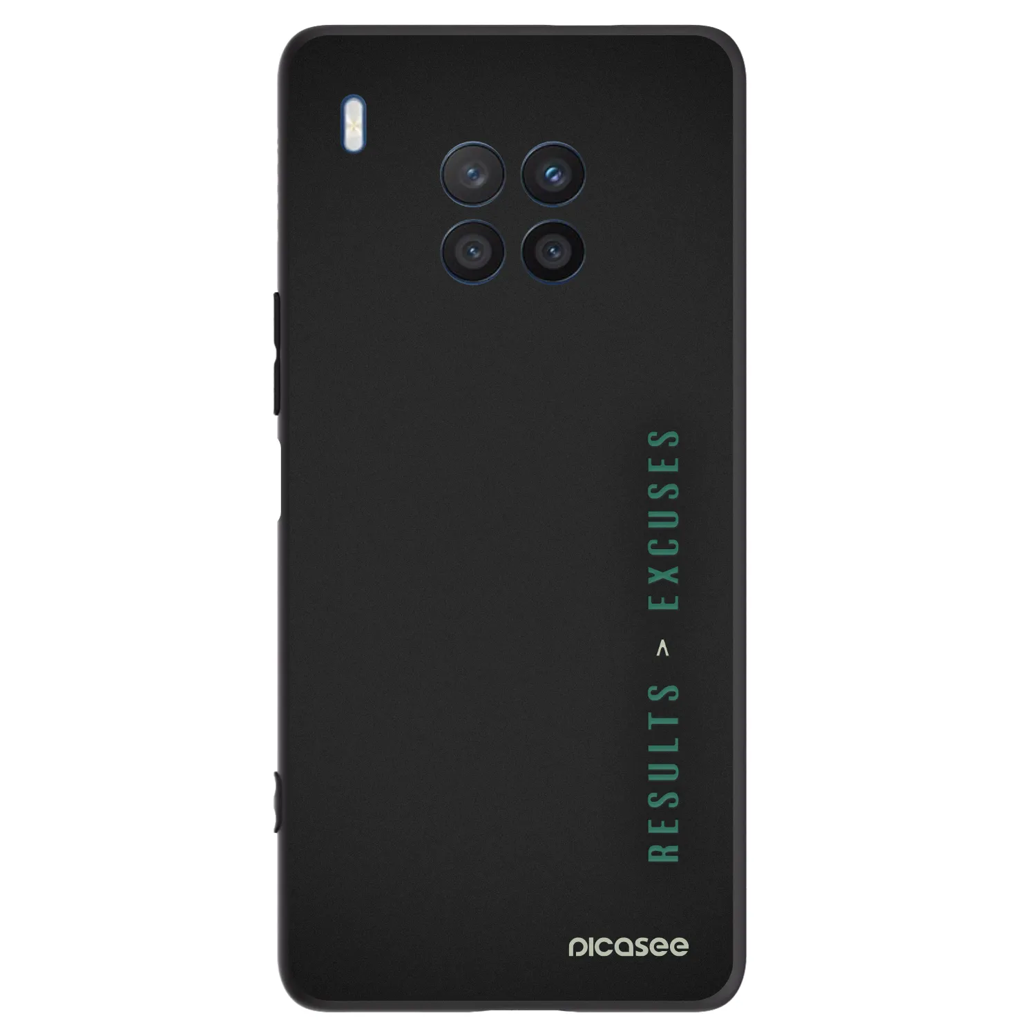 Picasee silikonowe czarne etui na Honor 50 Lite - Results x Excuses