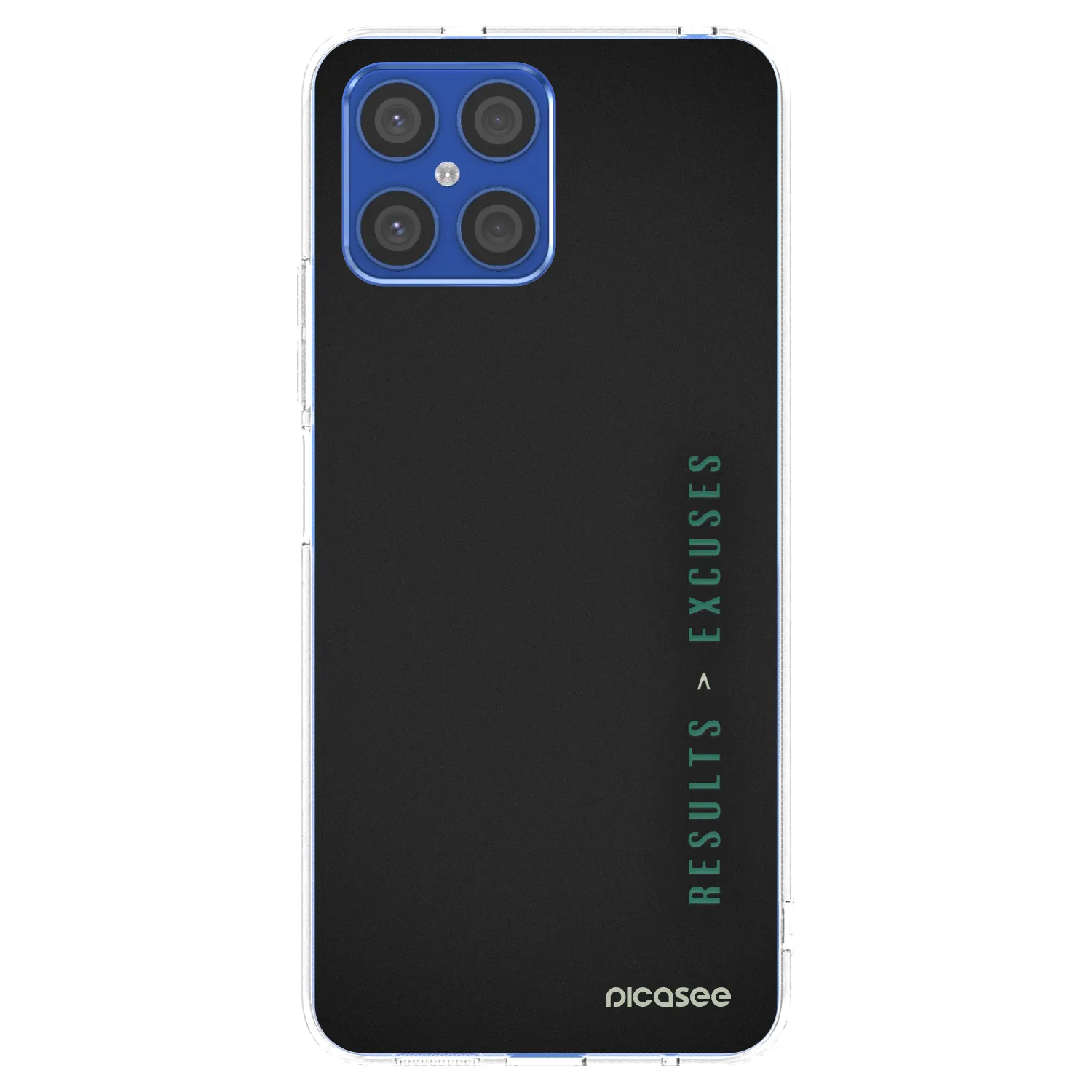 Picasee silikonowe przeźroczyste etui na Honor X8 4G - Results x Excuses