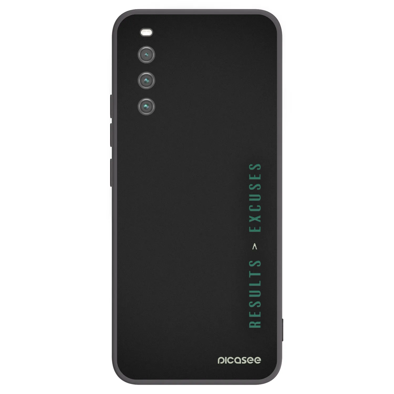 Picasee silikonowe czarne etui na Sony Xperia 10 IV 5G - Results x Excuses