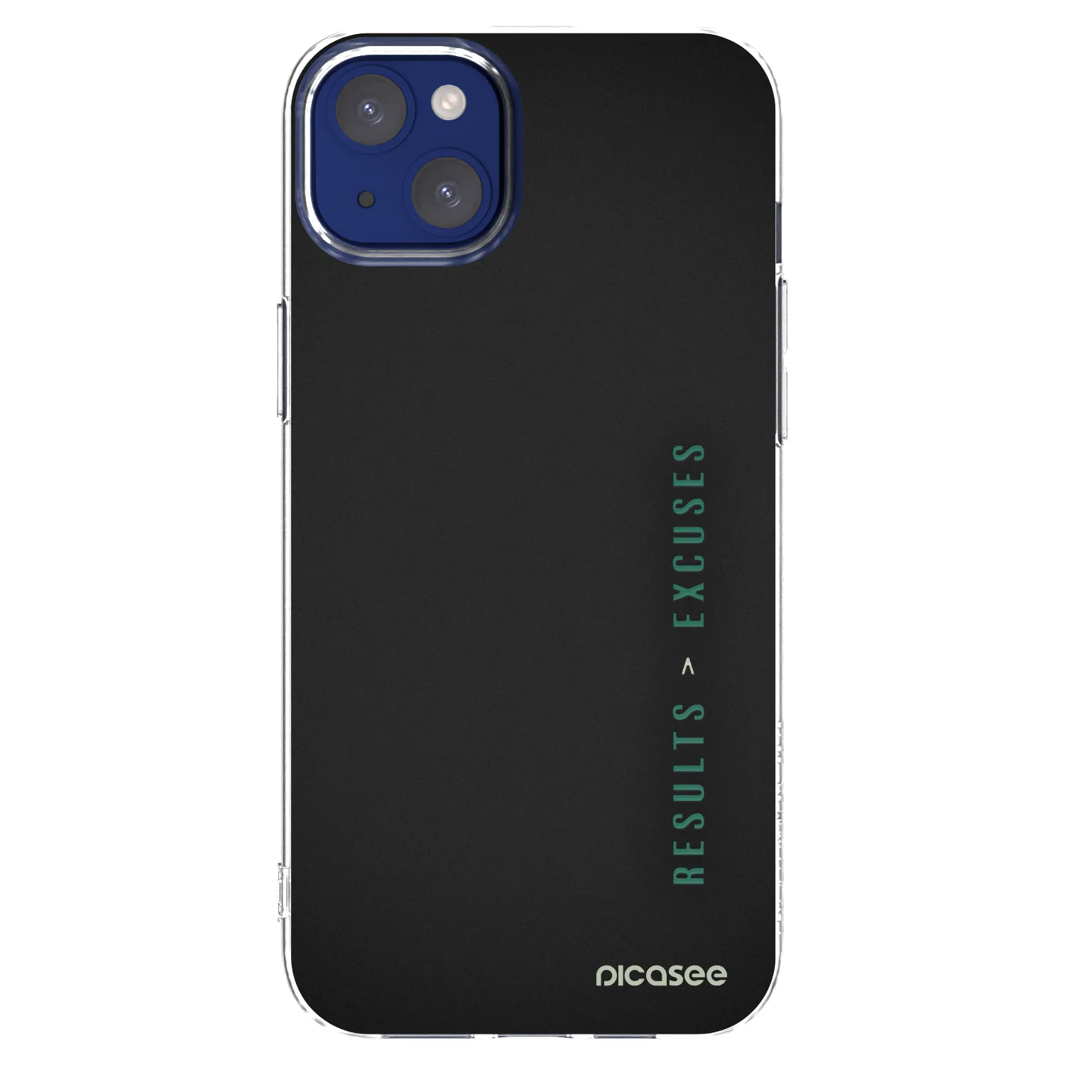 Picasee silikonowe przeźroczyste etui na Apple iPhone 14 Plus - Results x Excuses