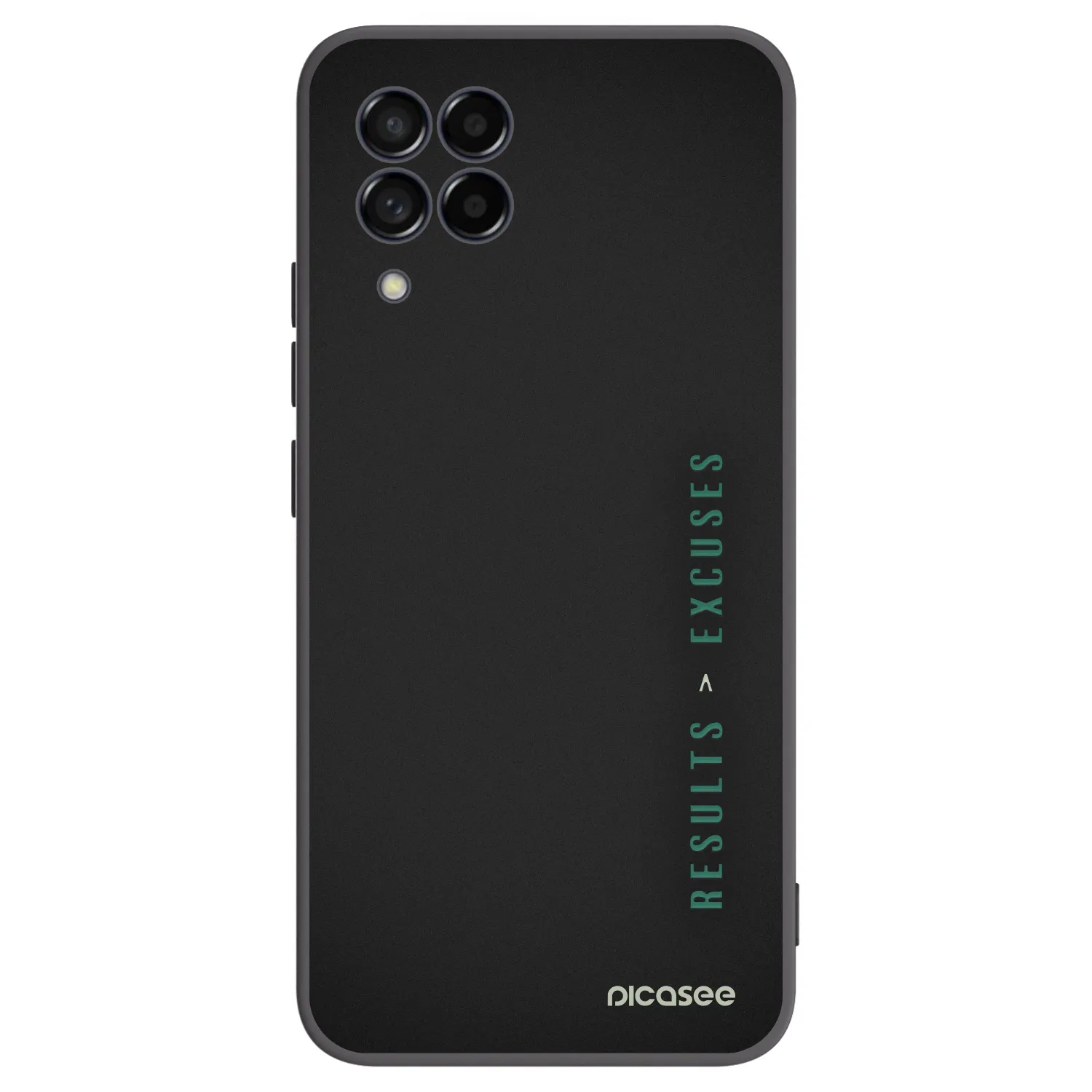 Picasee silikonowe czarne etui na Samsung Galaxy M53 5G - Results x Excuses