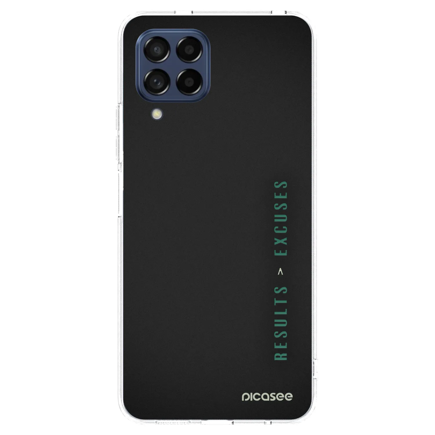 Picasee silikonowe przeźroczyste etui na Samsung Galaxy M53 5G - Results x Excuses