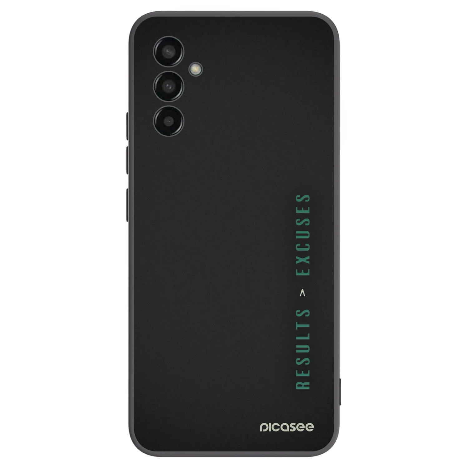 Picasee silikonowe czarne etui na Samsung Galaxy M13 M135F - Results x Excuses