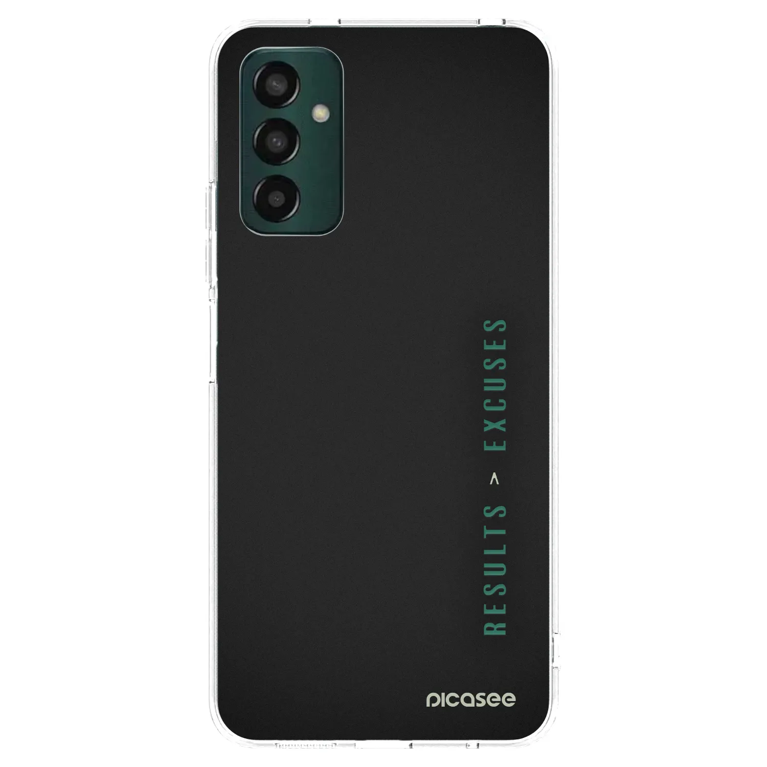 Picasee silikonowe przeźroczyste etui na Samsung Galaxy M13 M135F - Results x Excuses
