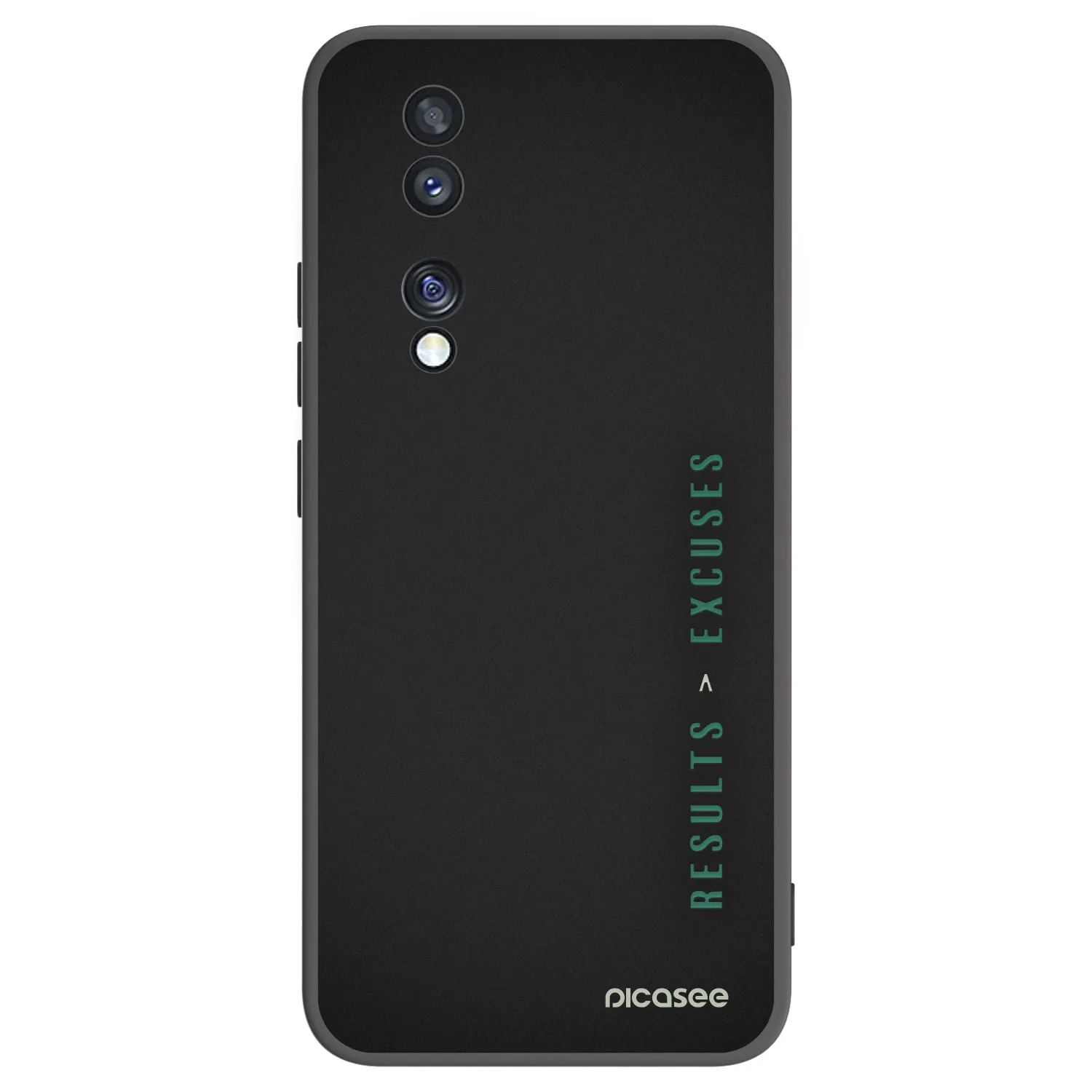 Picasee silikonowe czarne etui na Honor 70 - Results x Excuses