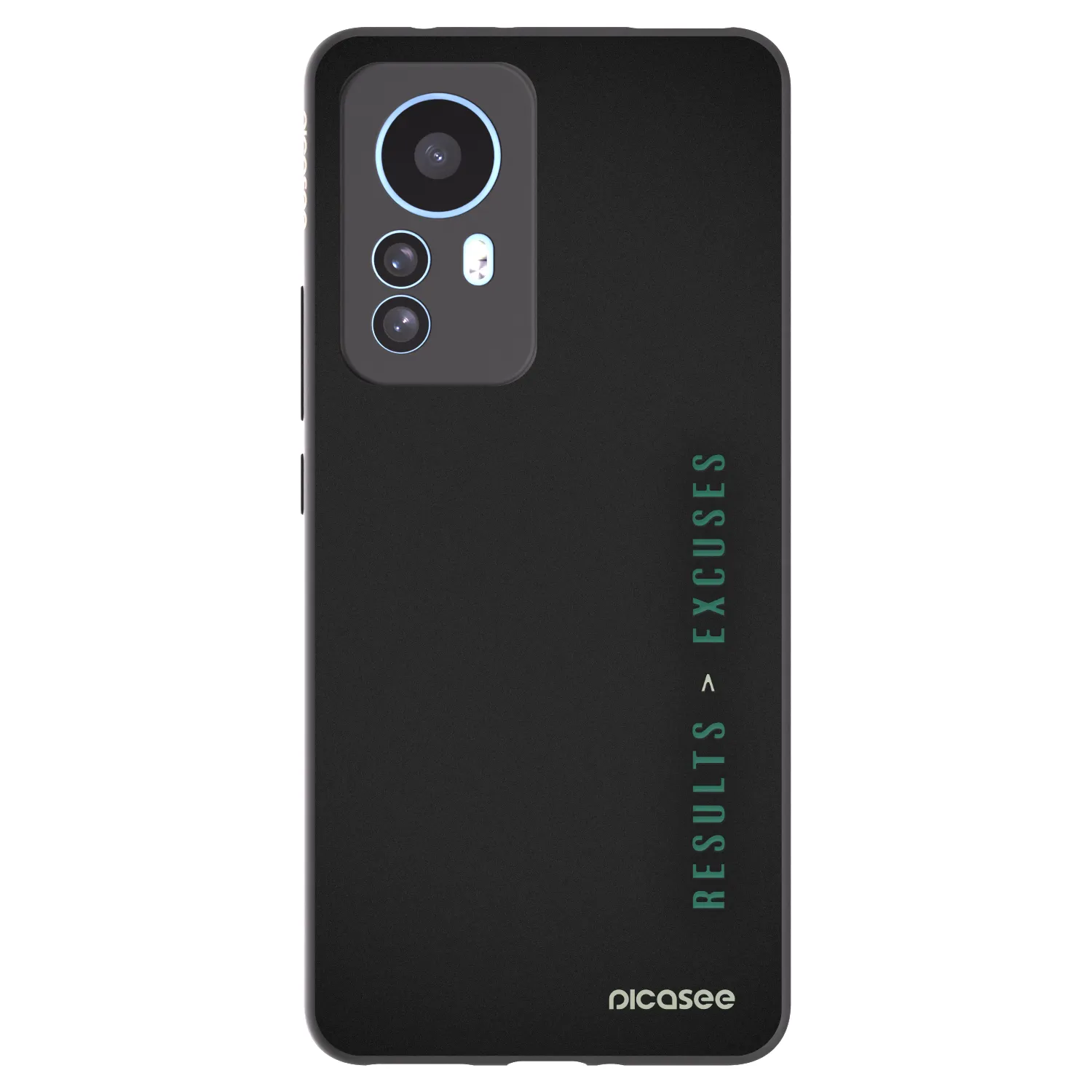 Picasee silikonowe czarne etui na Xiaomi 12T Pro - Results x Excuses