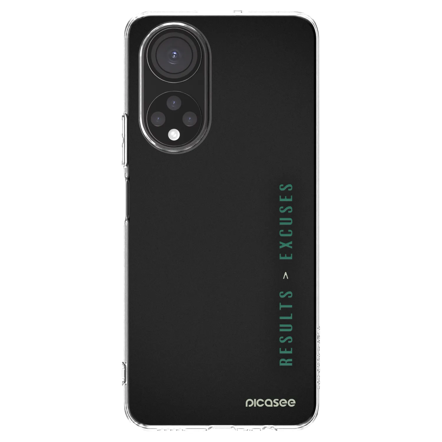 Picasee silikonowe przeźroczyste etui na Honor X7 - Results x Excuses