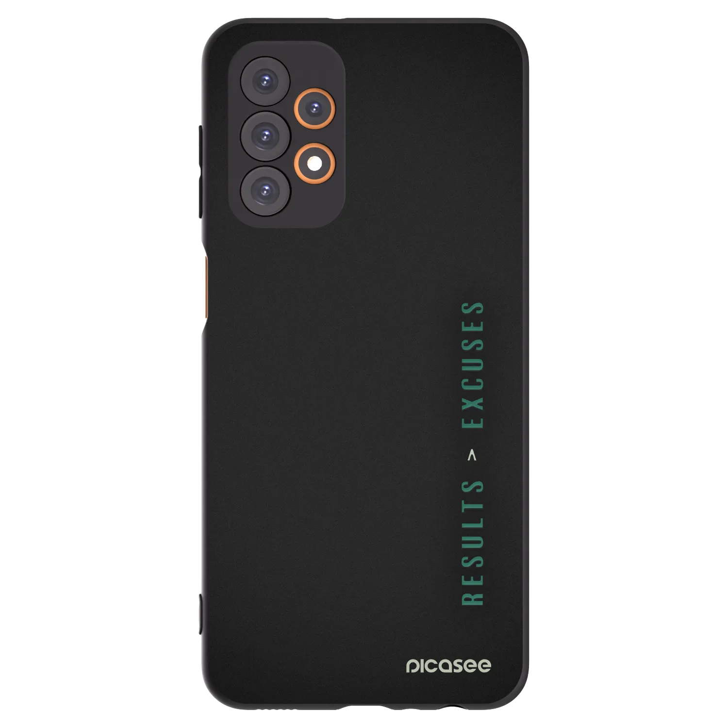 Picasee silikonowe czarne etui na Samsung Galaxy A23 A236B 5G - Results x Excuses