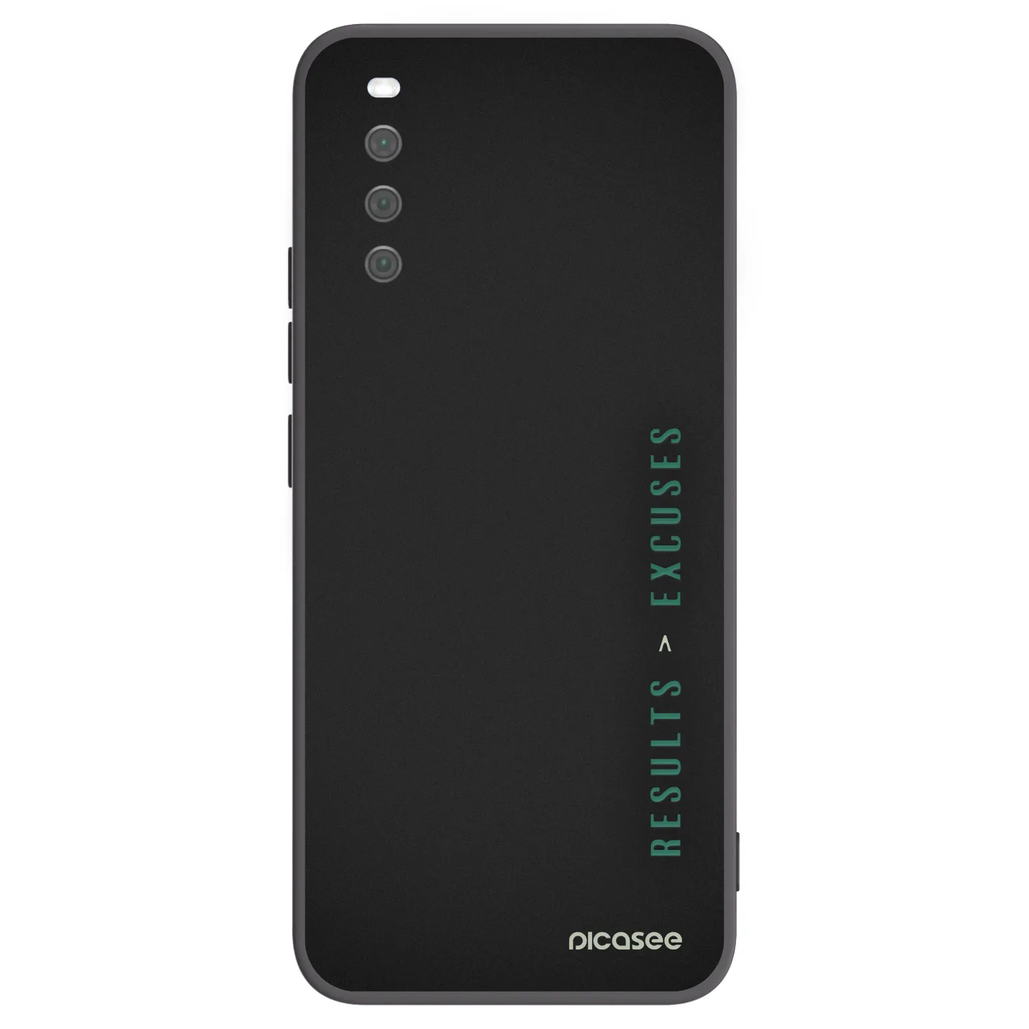 Picasee silikonowe czarne etui na Sony Xperia 10 III - Results x Excuses