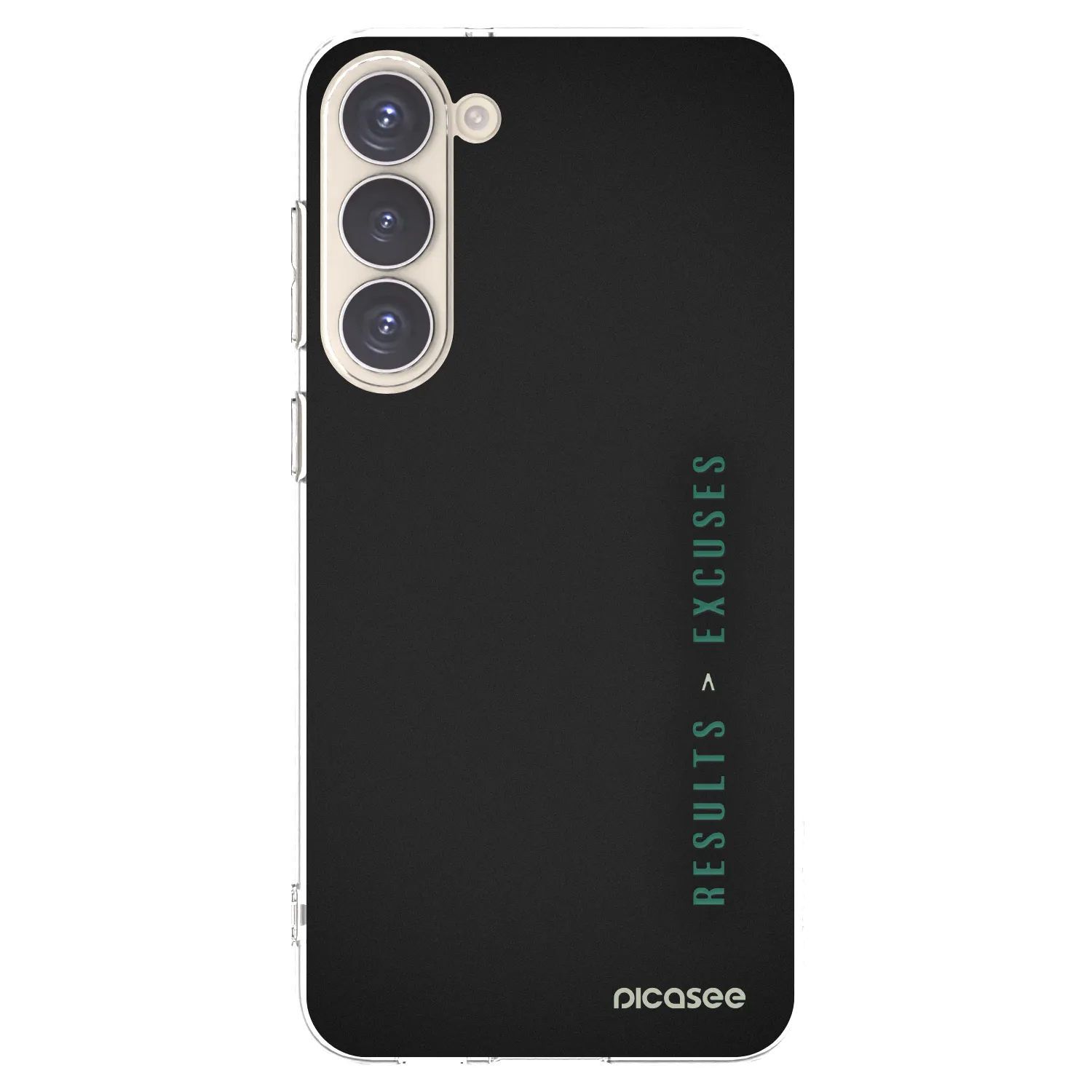 Picasee silikonowe przeźroczyste etui na Samsung Galaxy S23+ 5G - Results x Excuses