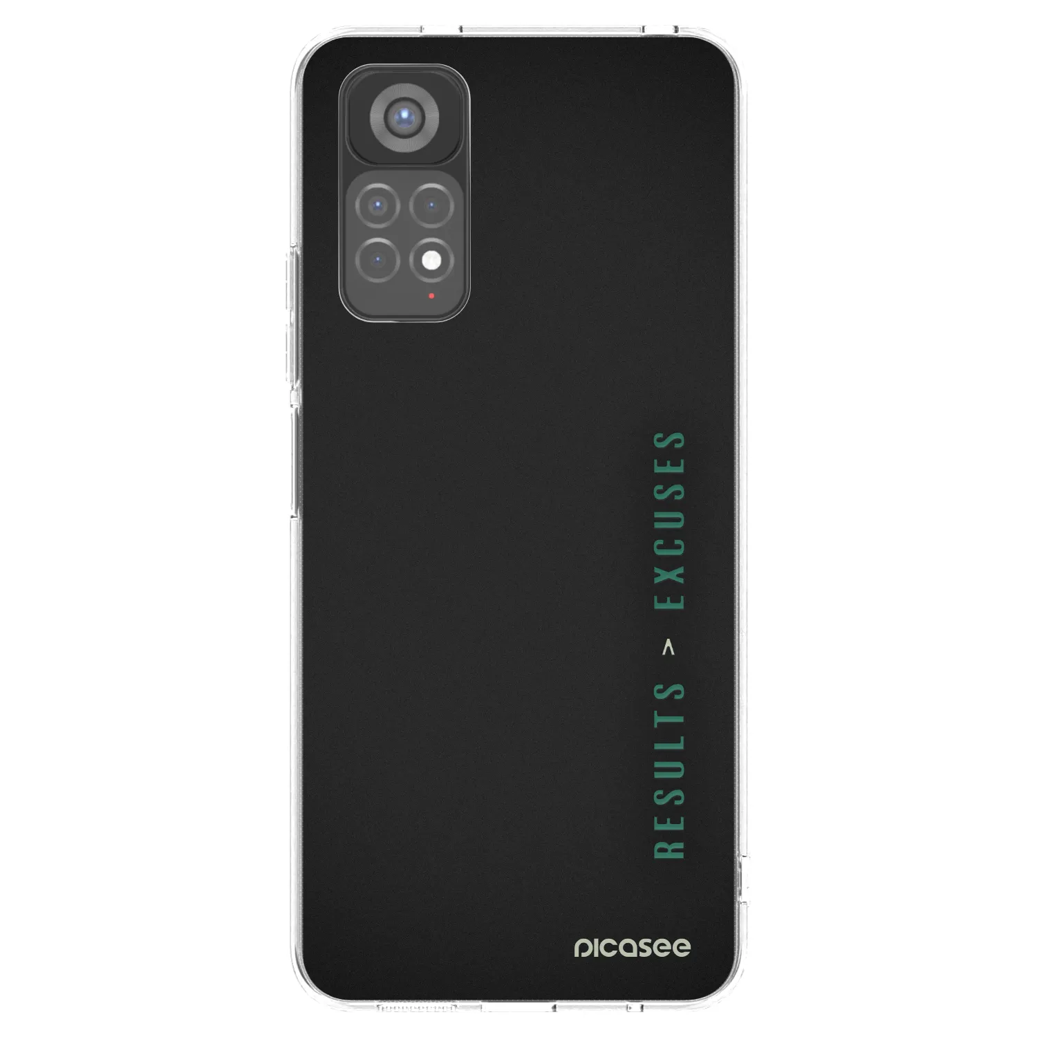 Picasee silikonowe przeźroczyste etui na Xiaomi Redmi Note 11S 5G - Results x Excuses