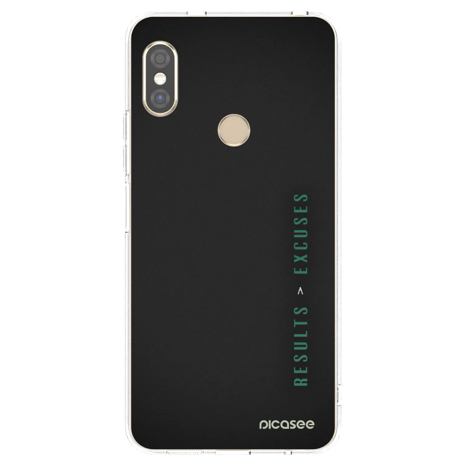 Picasee silikonowe przeźroczyste etui na Xiaomi Redmi Note 5 Global - Results x Excuses
