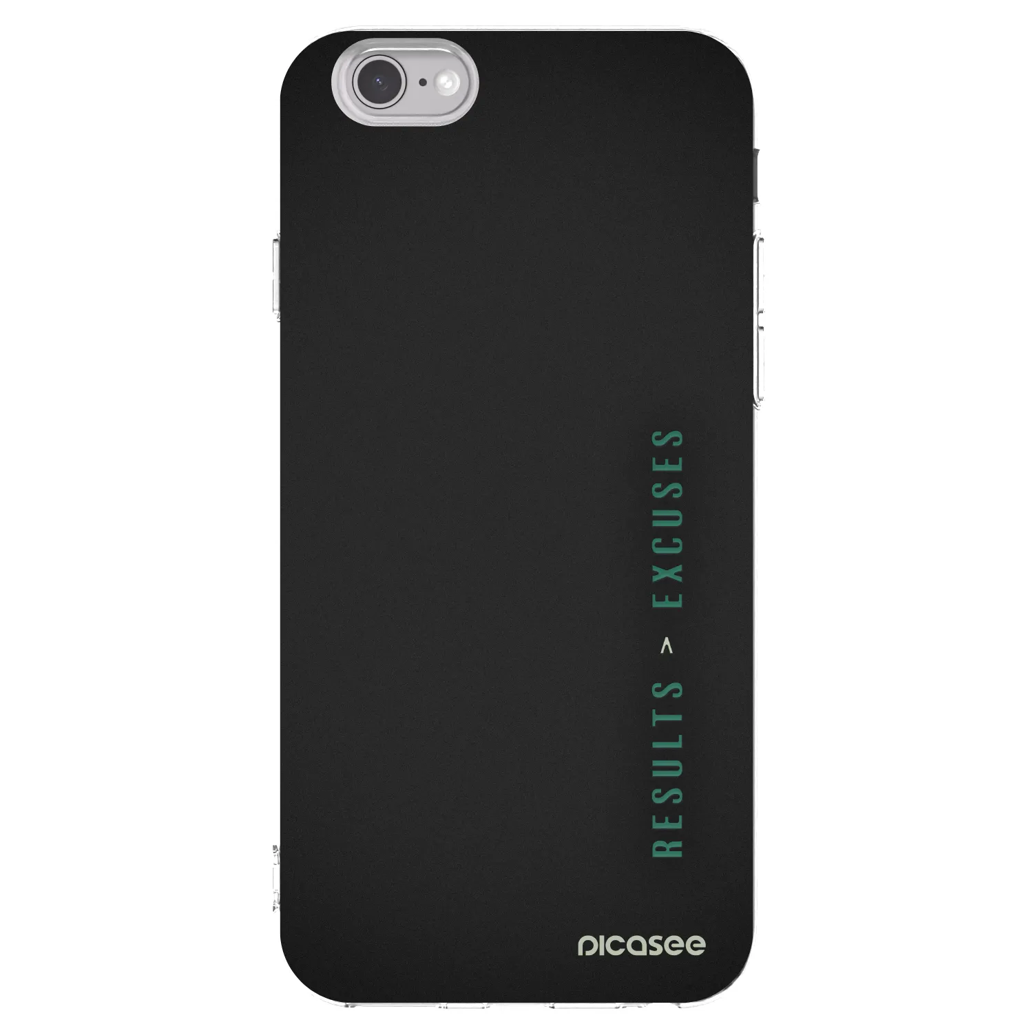 Picasee silikonowe przeźroczyste etui na Apple iPhone 6/6S - Results x Excuses