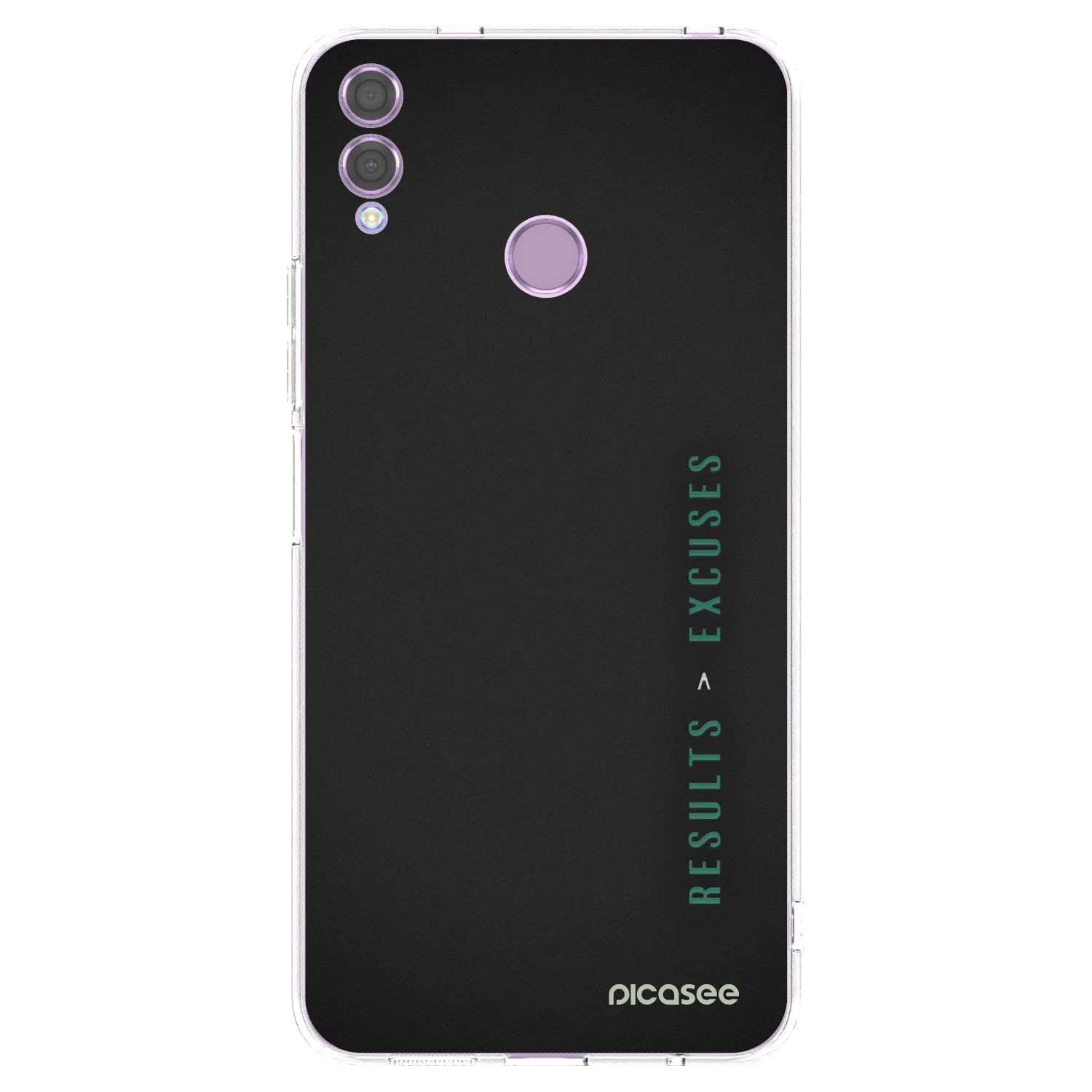Picasee silikonowe przeźroczyste etui na Honor 8X - Results x Excuses