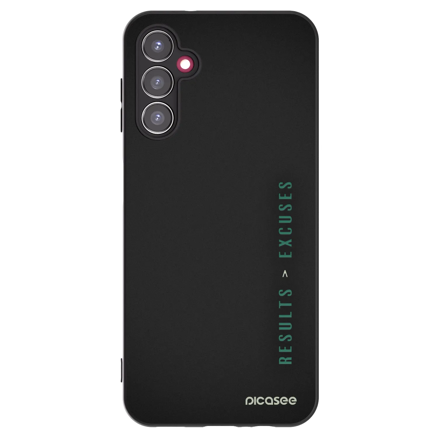 Picasee silikonowe czarne etui na Samsung Galaxy A14 5G A146P - Results x Excuses