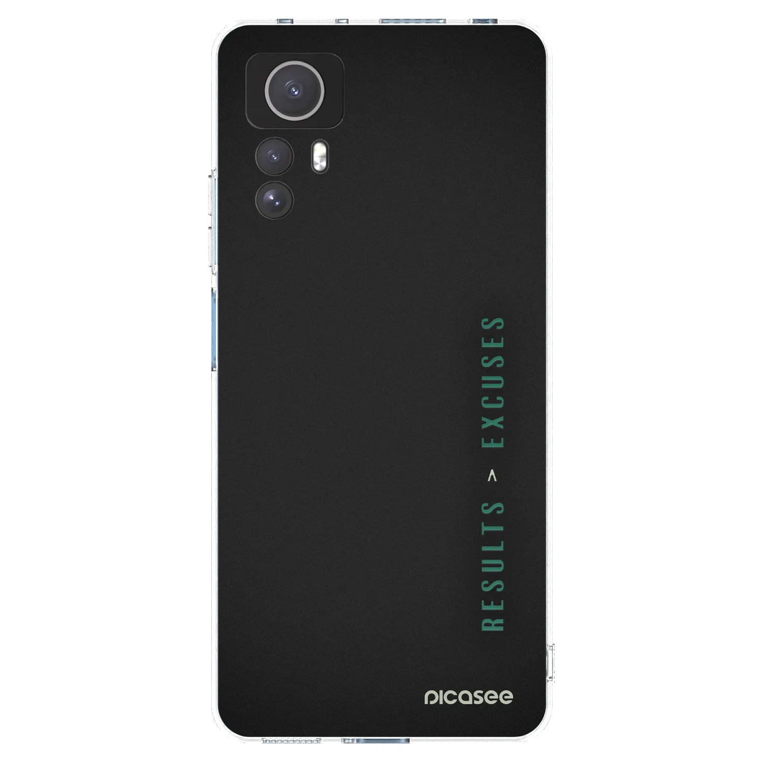 Picasee silikonowe przeźroczyste etui na Xiaomi Redmi Note 12S - Results x Excuses