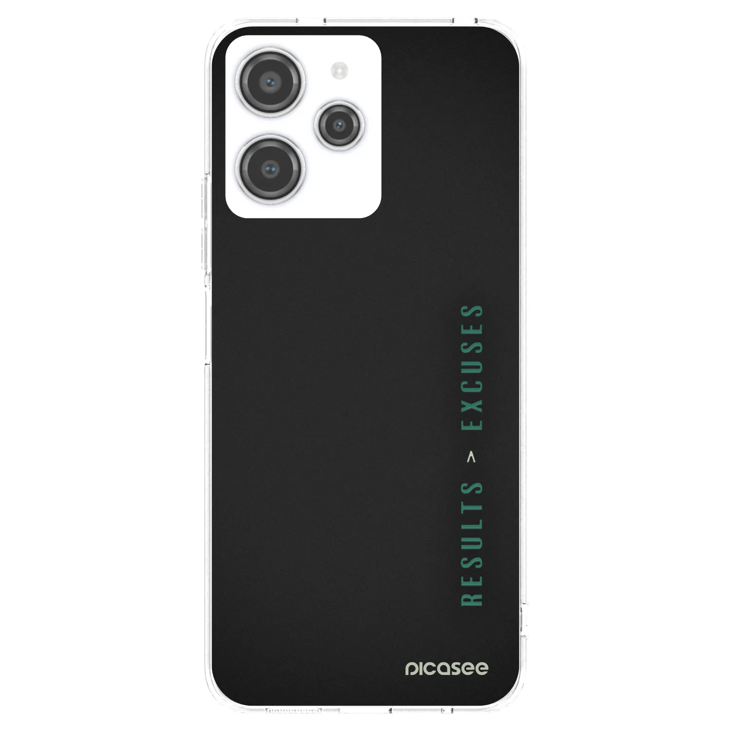 Picasee silikonowe przeźroczyste etui na Xiaomi Redmi 12 4G - Results x Excuses