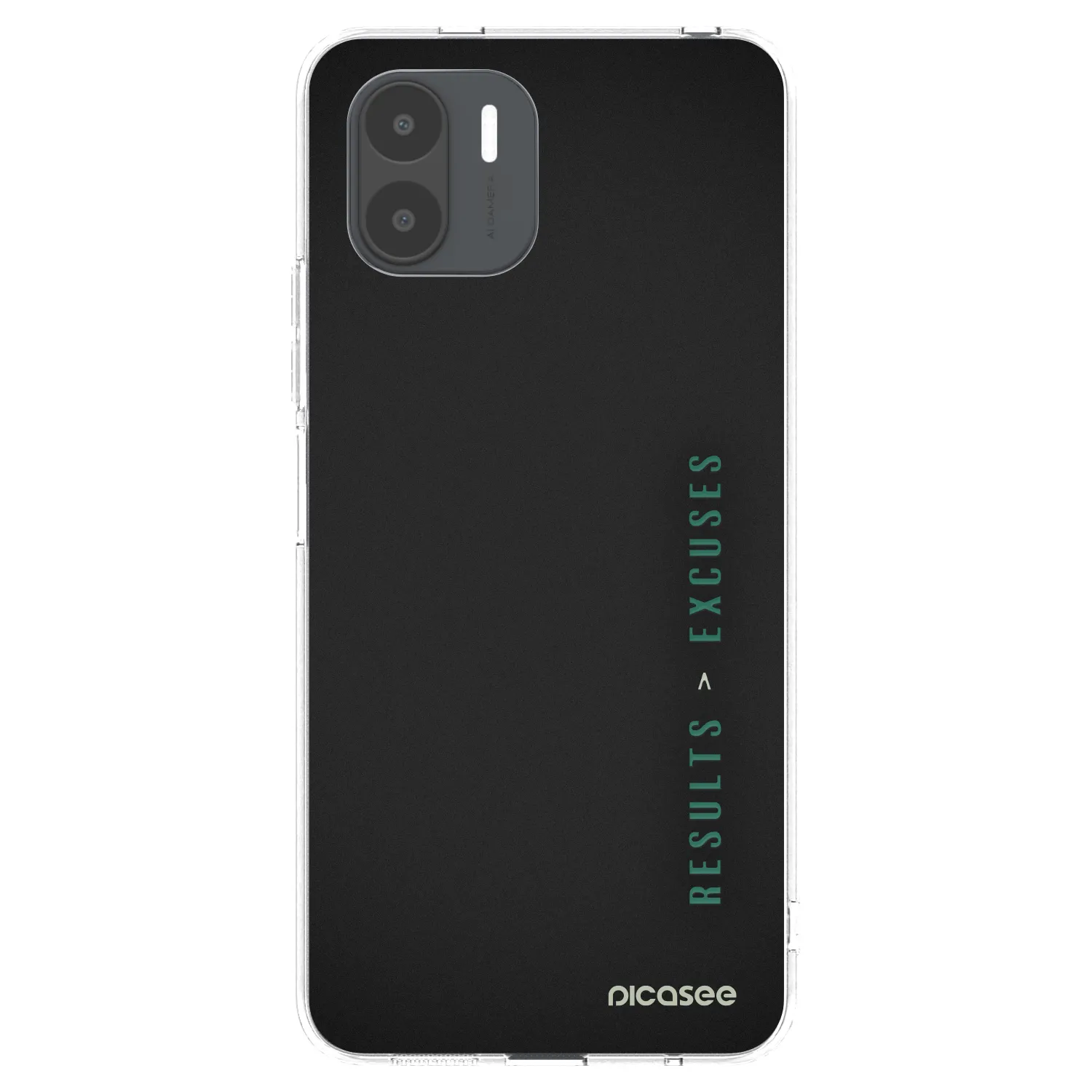 Picasee silikonowe przeźroczyste etui na Xiaomi Redmi A2 - Results x Excuses