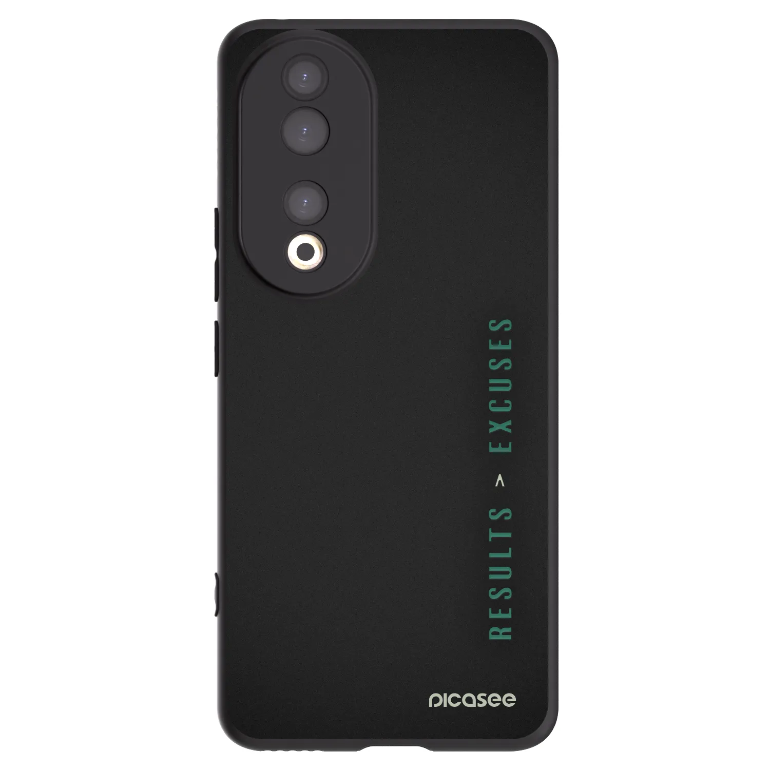 Picasee silikonowe czarne etui na Honor 90 5G - Results x Excuses