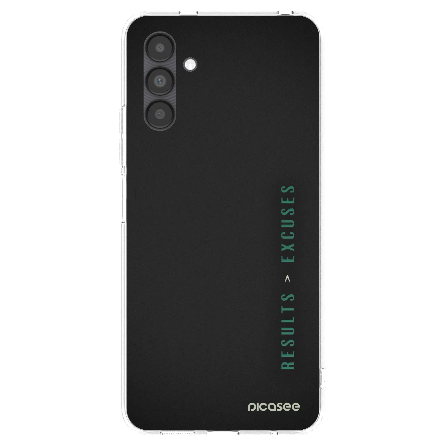 Picasee silikonowe przeźroczyste etui na Samsung Galaxy A04s A047F - Results x Excuses