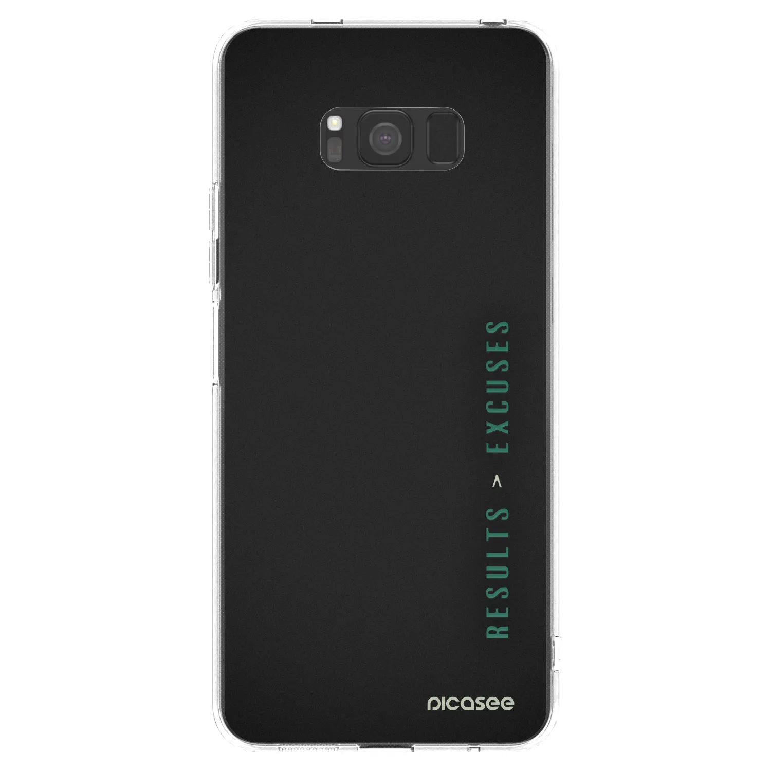 Picasee silikonowe przeźroczyste etui na Samsung Galaxy S8 G950F - Results x Excuses