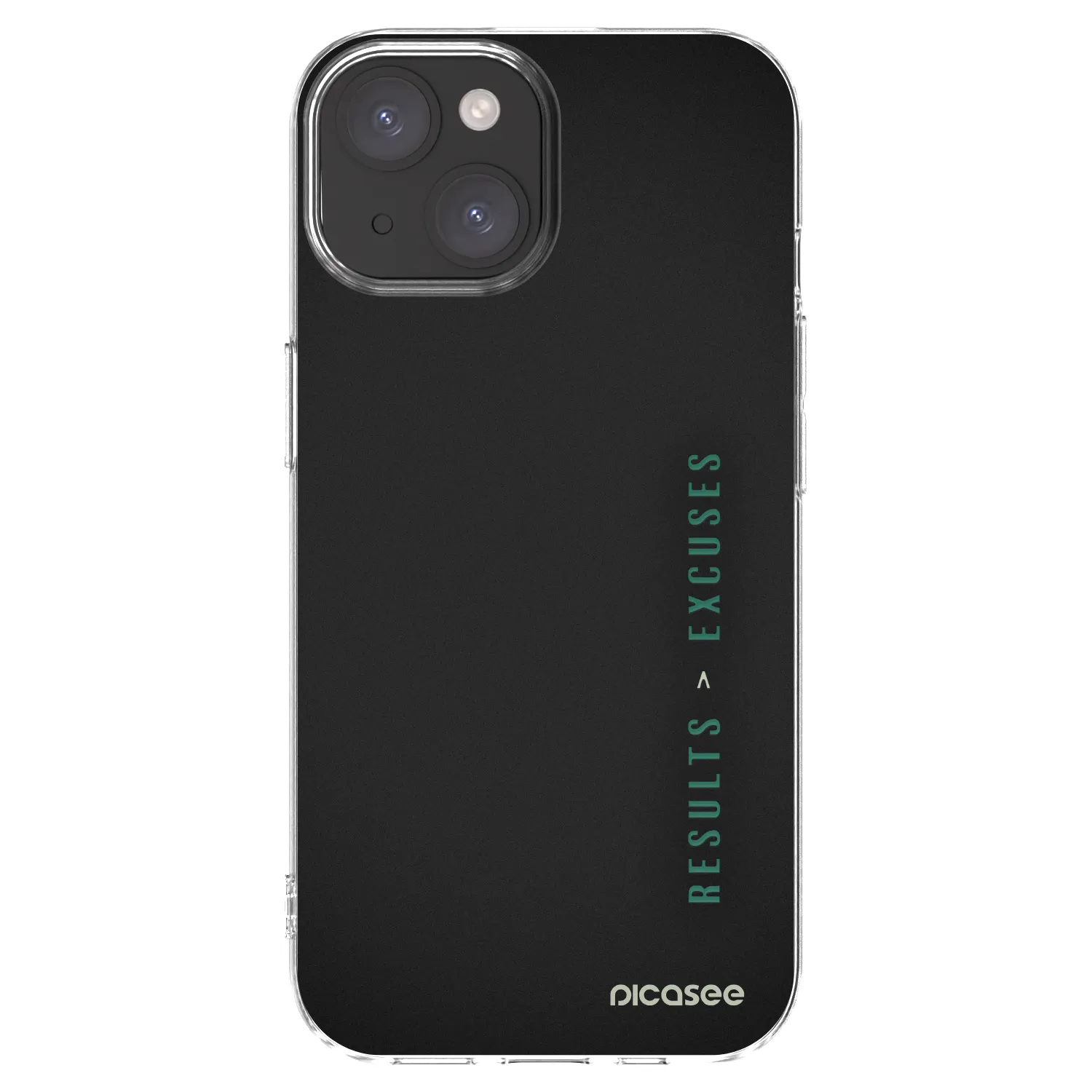 Picasee silikonowe przeźroczyste etui na Apple iPhone 15 - Results x Excuses