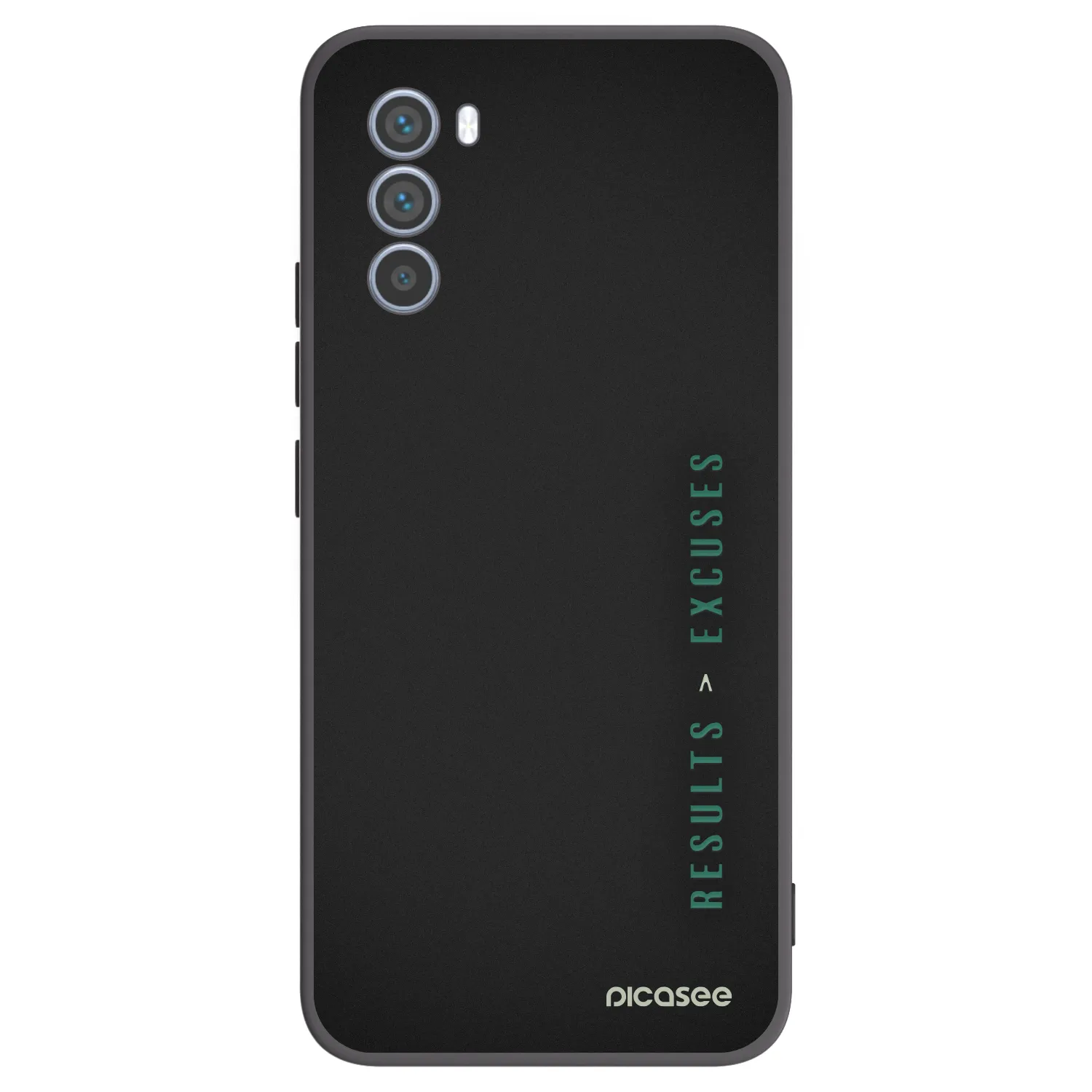Picasee silikonowe czarne etui na Motorola Moto G62 - Results x Excuses