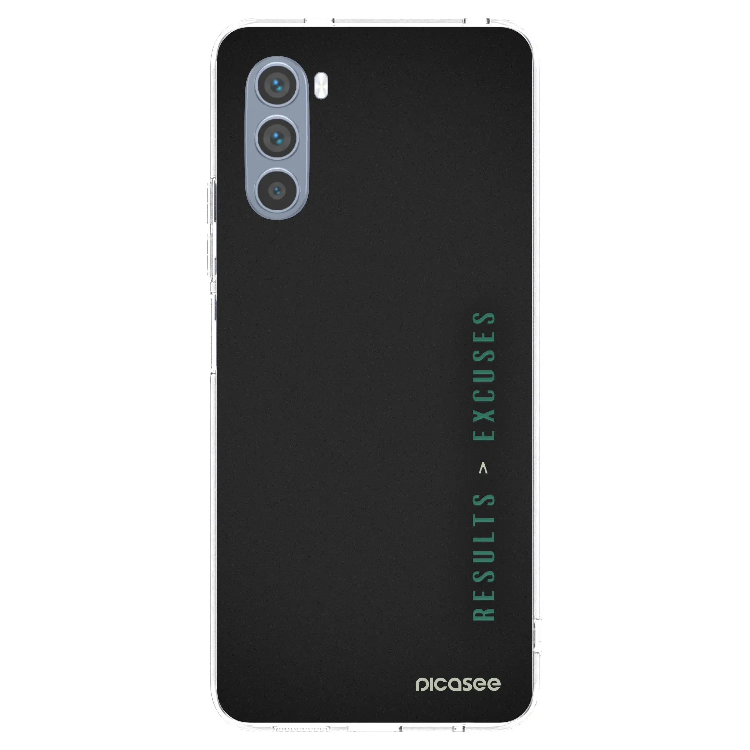 Picasee silikonowe przeźroczyste etui na Motorola Moto G62 - Results x Excuses